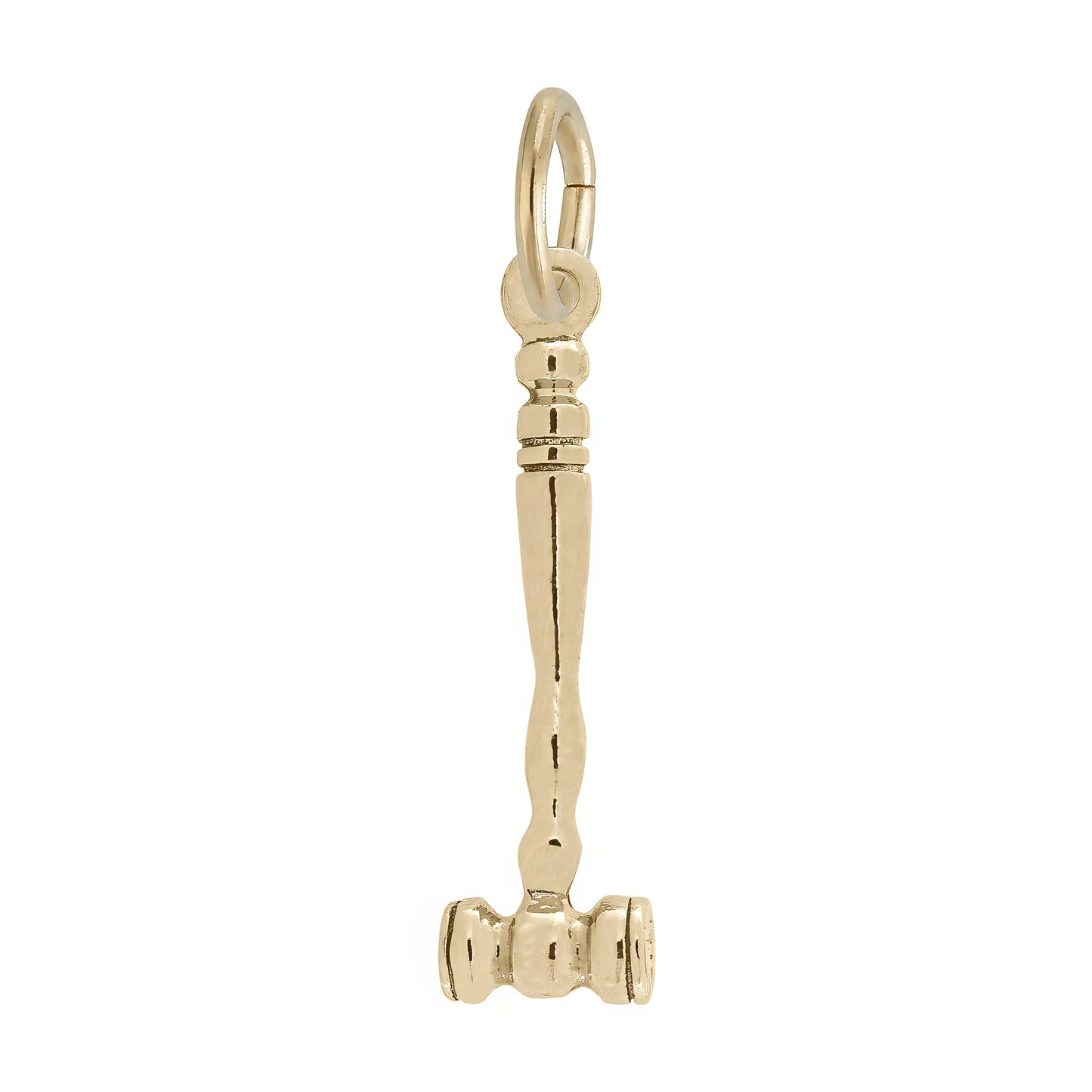 Sterling Silver Gavel Charm - 19mm x 6mm