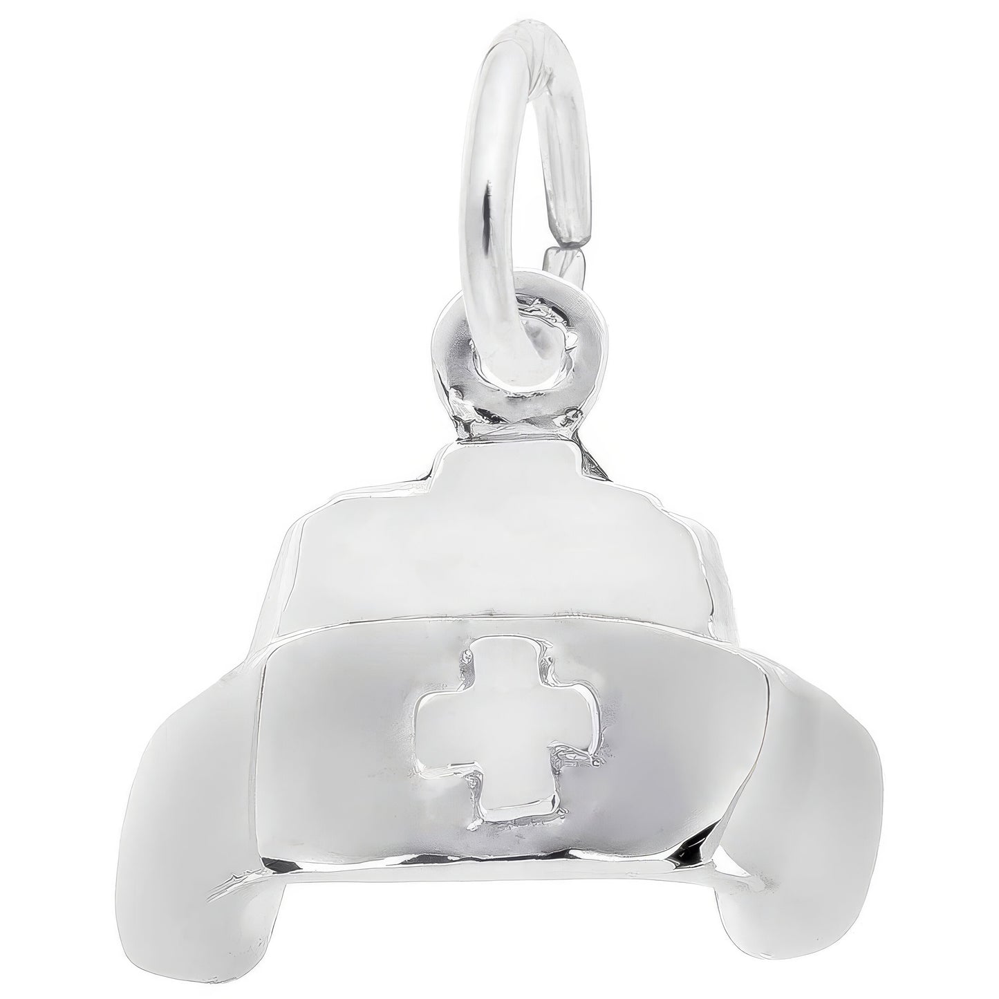 Nurse's Cap Charm, Sterling Silver