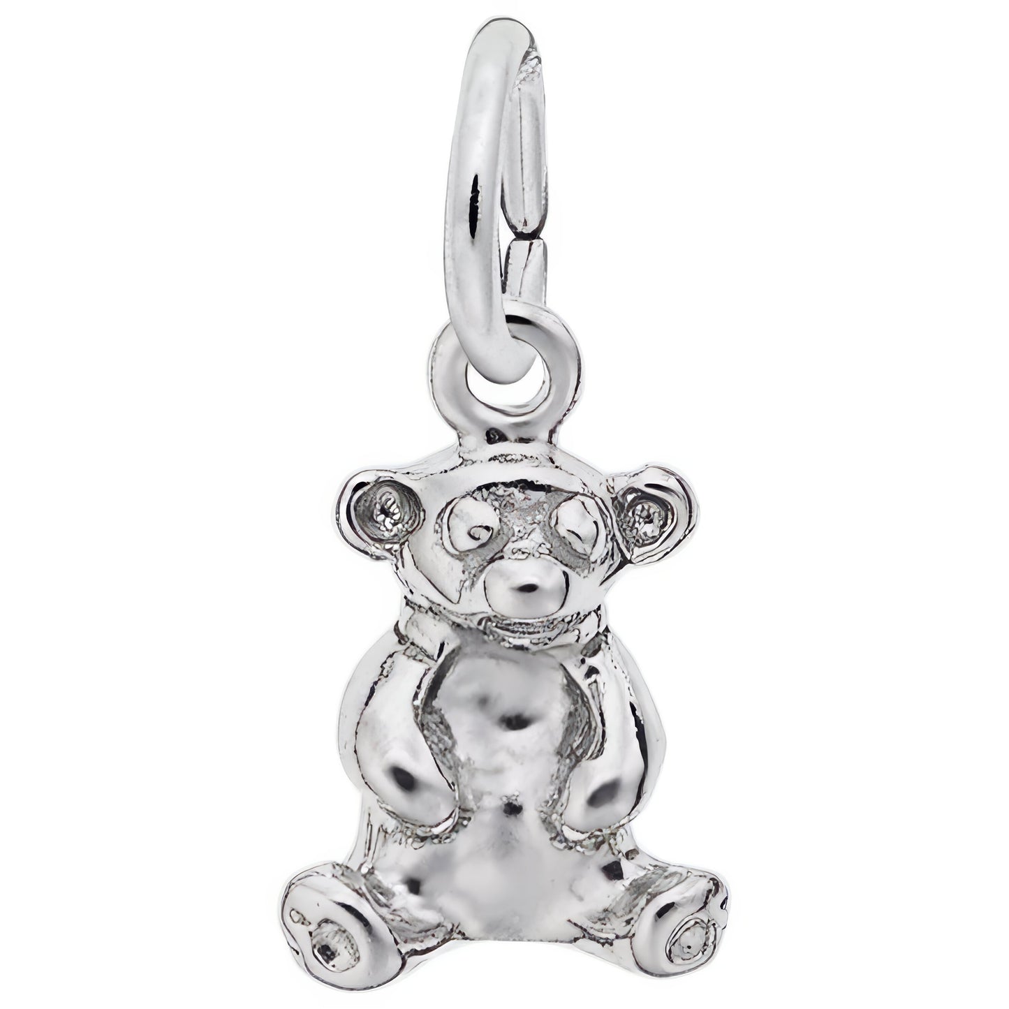 Sitting Bear Charm - Metal - Sterling Silver
