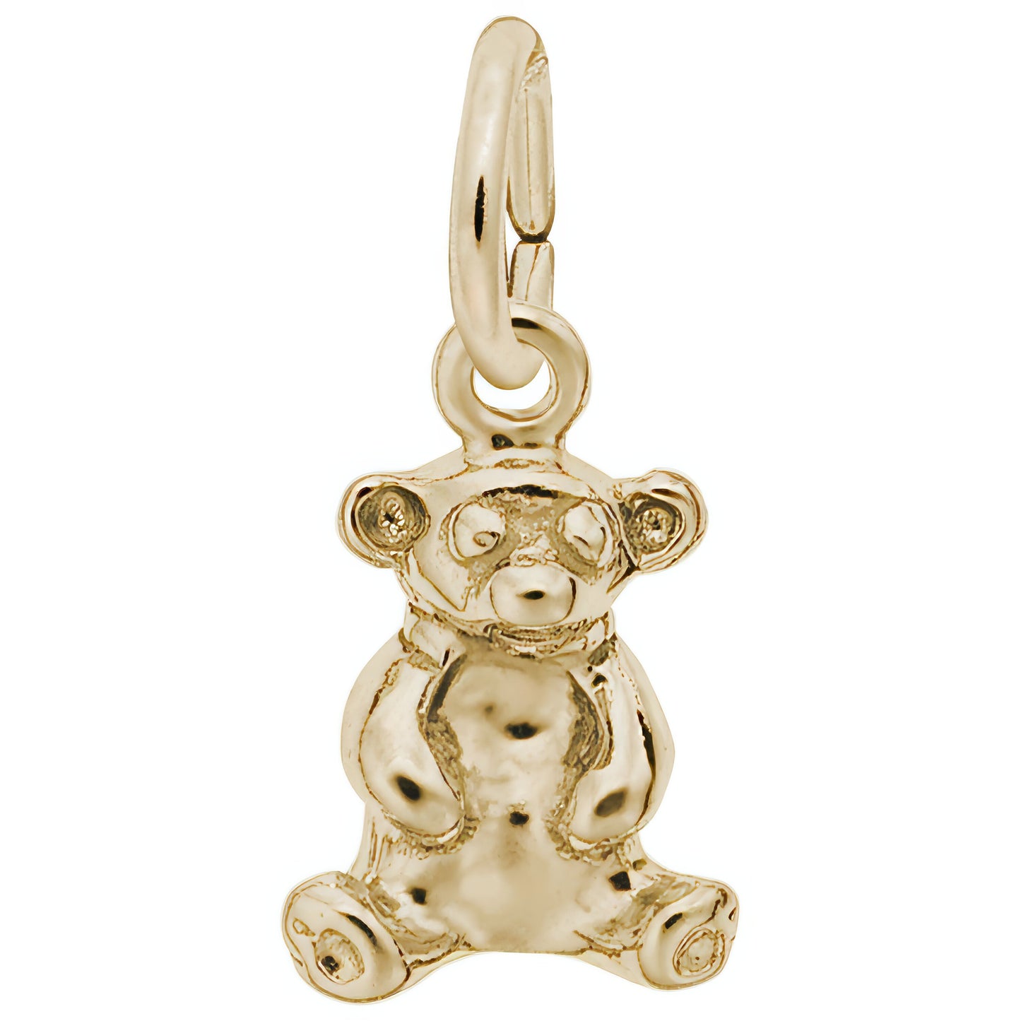 Sitting Bear Charm - Metal - Sterling Silver