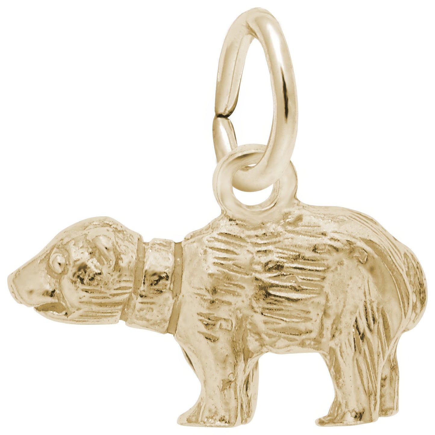 Sterling Silver Bear Charm - 8mm x 15mm