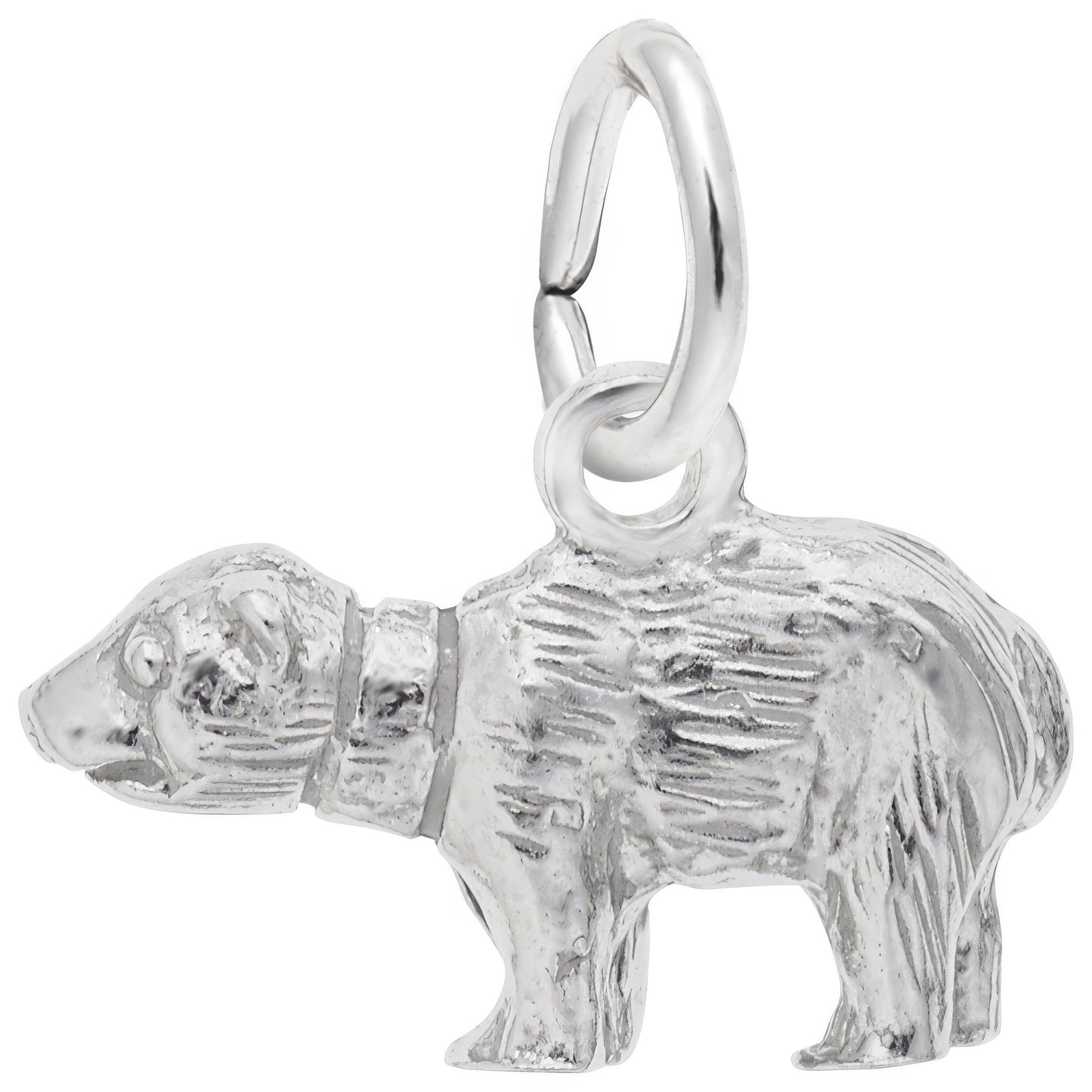 Sterling Silver Bear Charm - 8mm x 15mm
