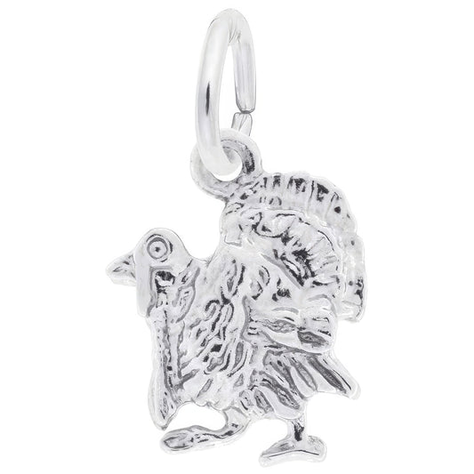 Turkey Charm, Sterling Silver