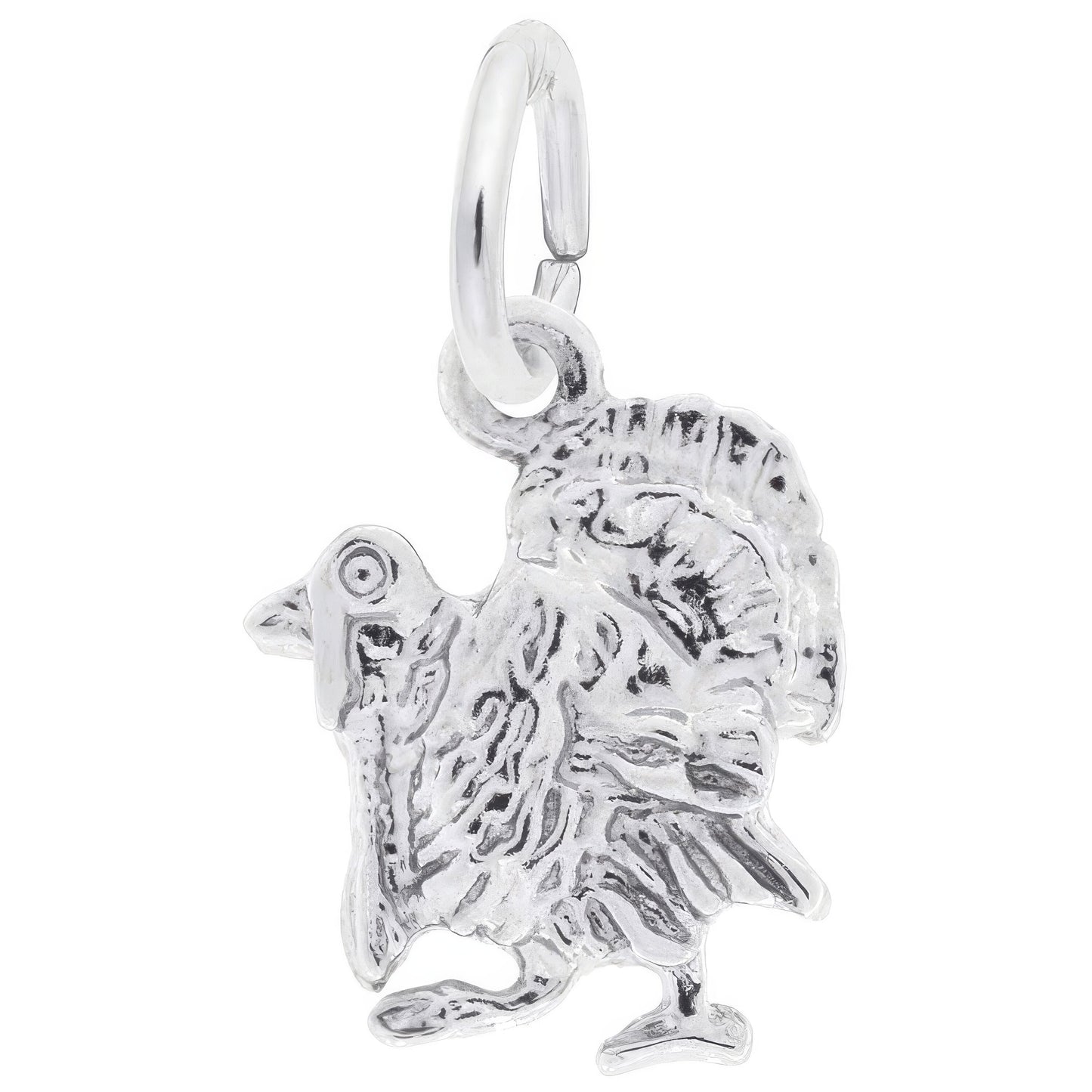 Turkey Charm, Sterling Silver