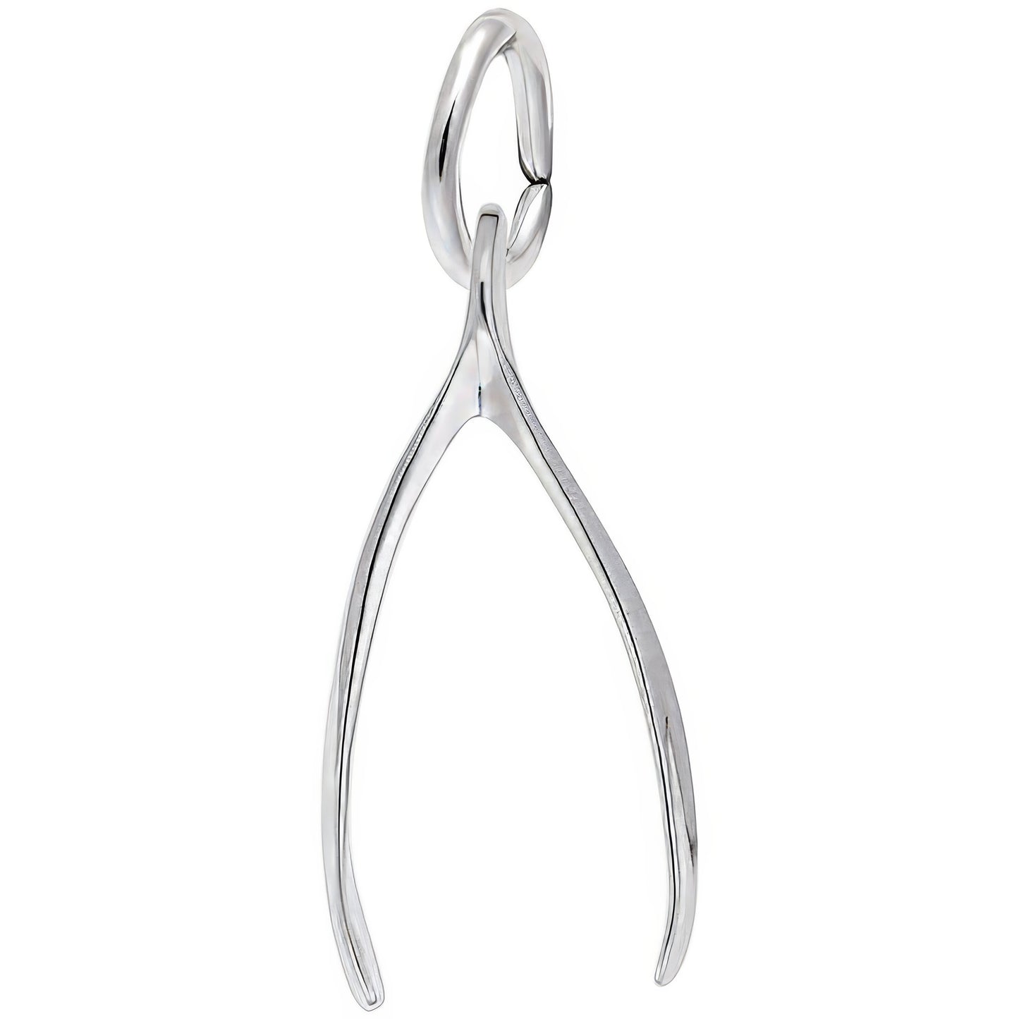 Wishbone Charm - Metal - Sterling Silver