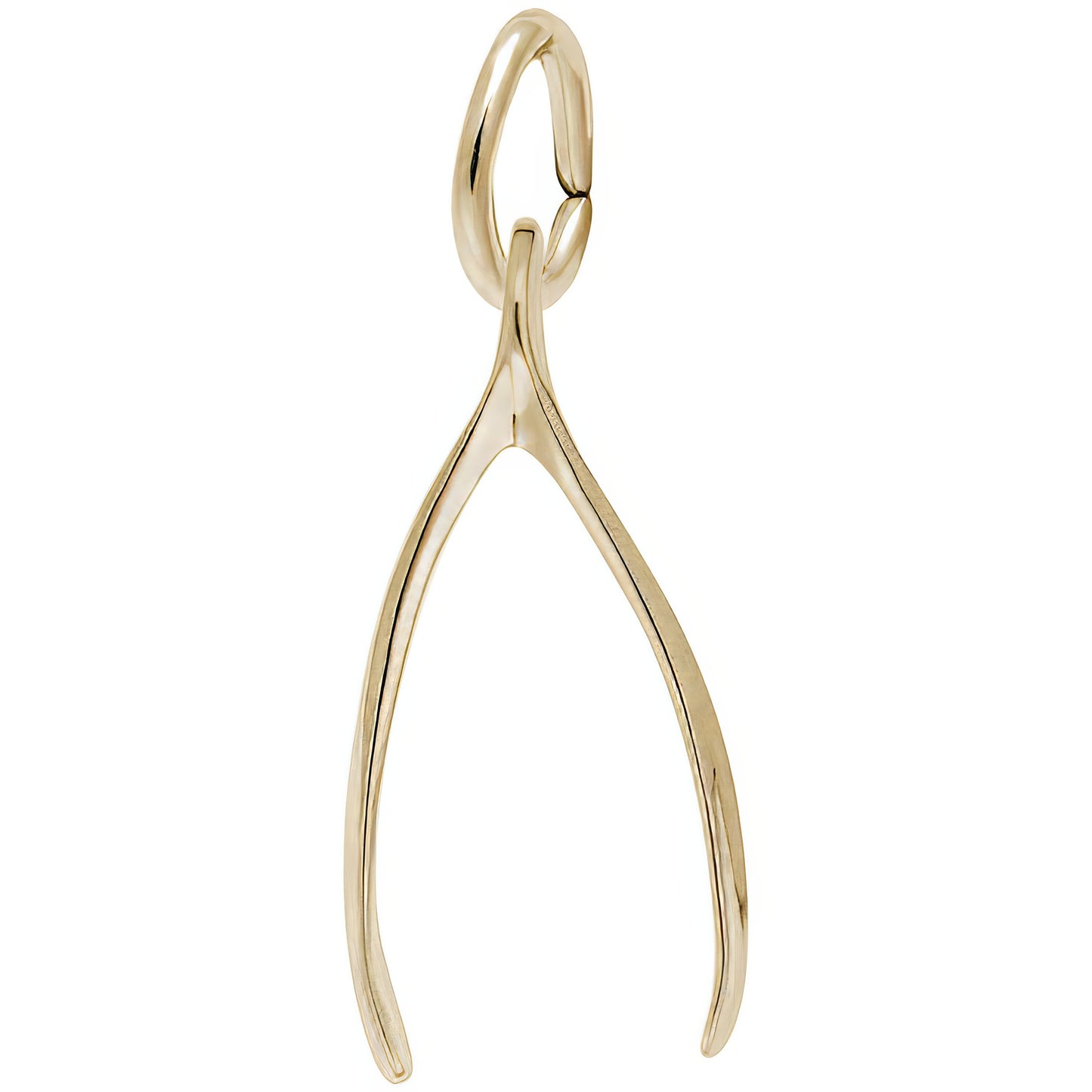 Wishbone Charm - Metal - Sterling Silver
