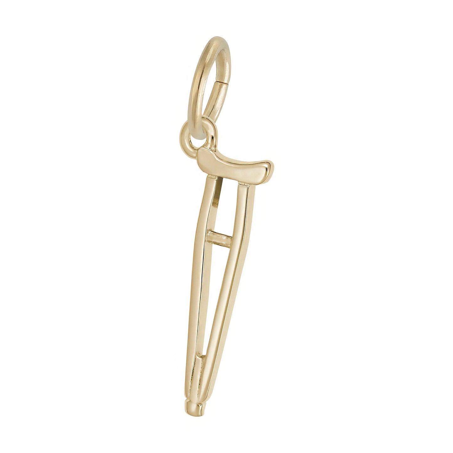 Crutch Charm - Metal - Sterling Silver