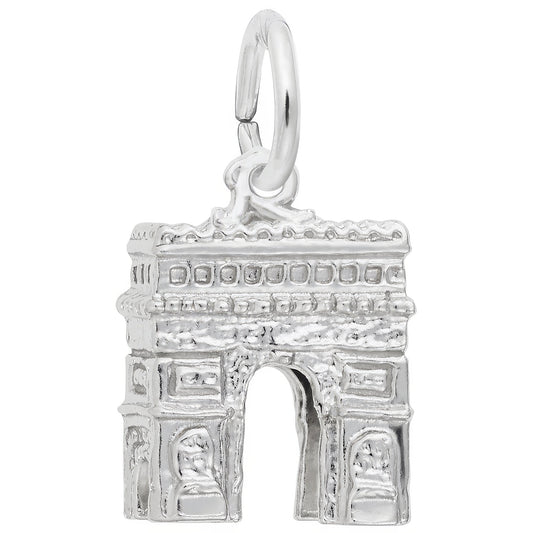 LArc De Triomphe Charm - Metal - Sterling Silver