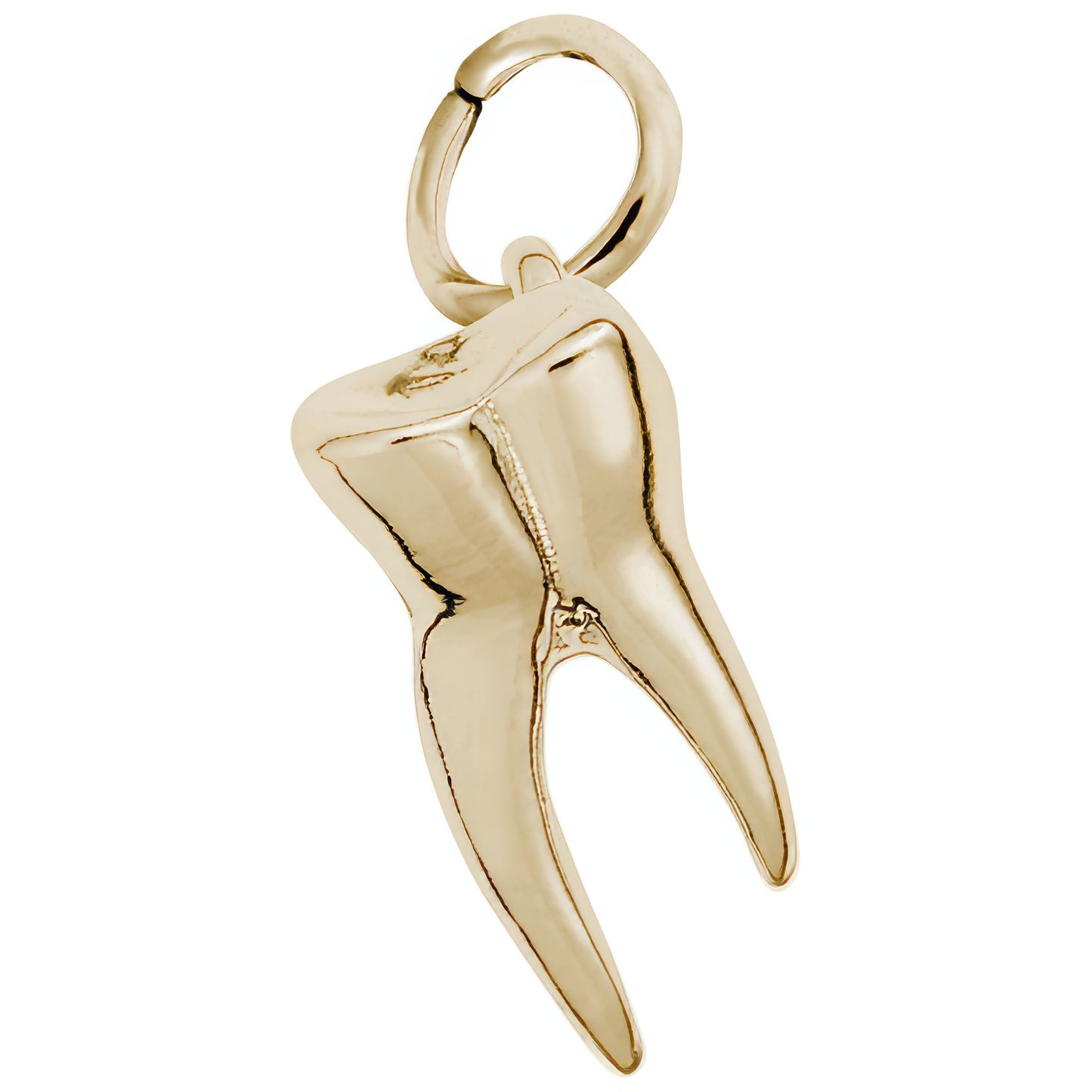 Sterling Silver Tooth Charm - 14mm x 7mm