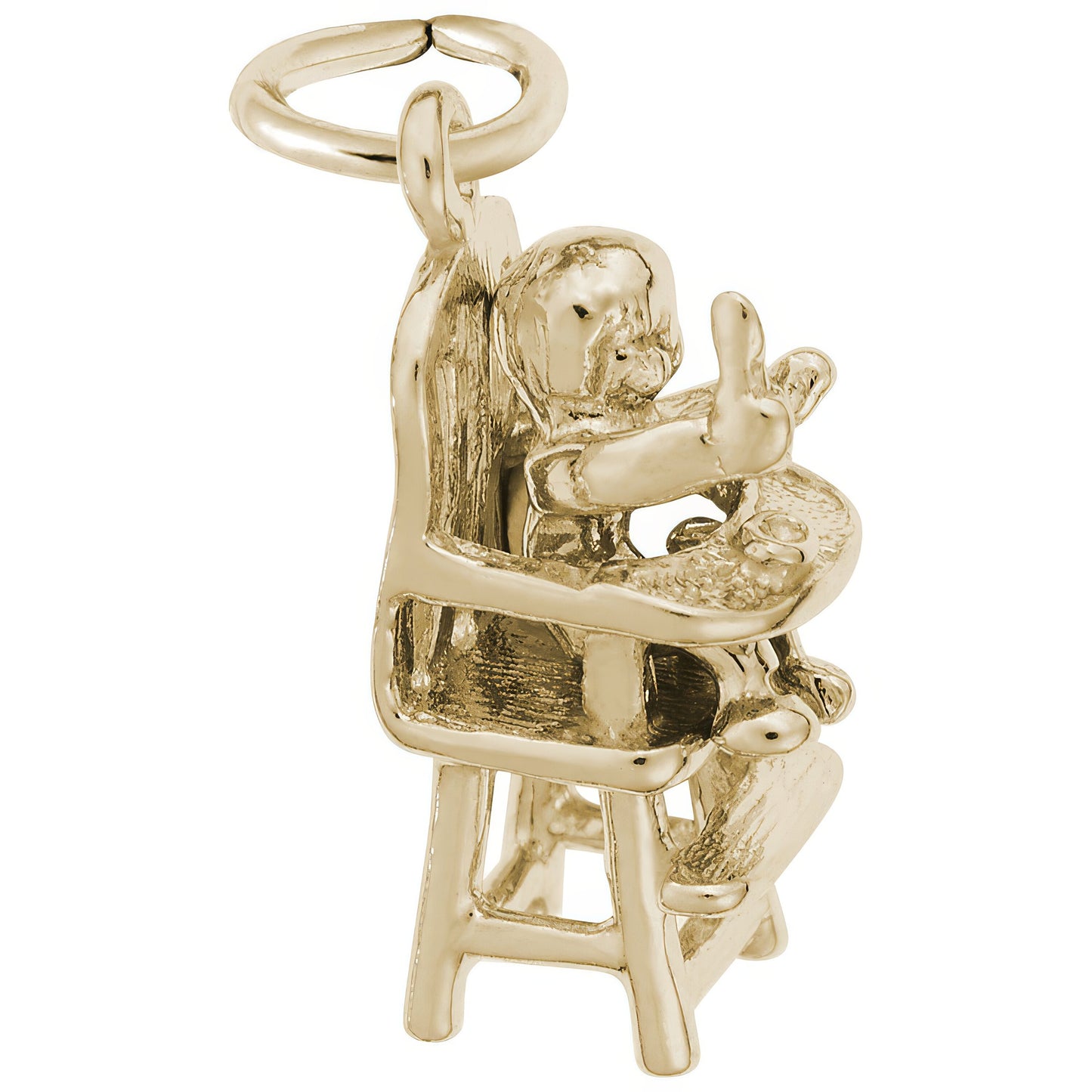 Highchair Charm - Metal - Sterling Silver