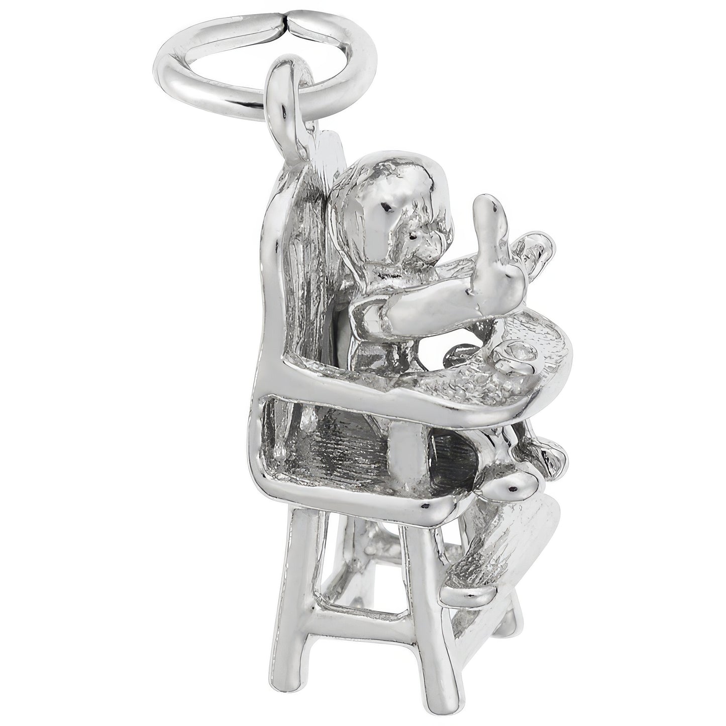 Highchair Charm - Metal - Sterling Silver