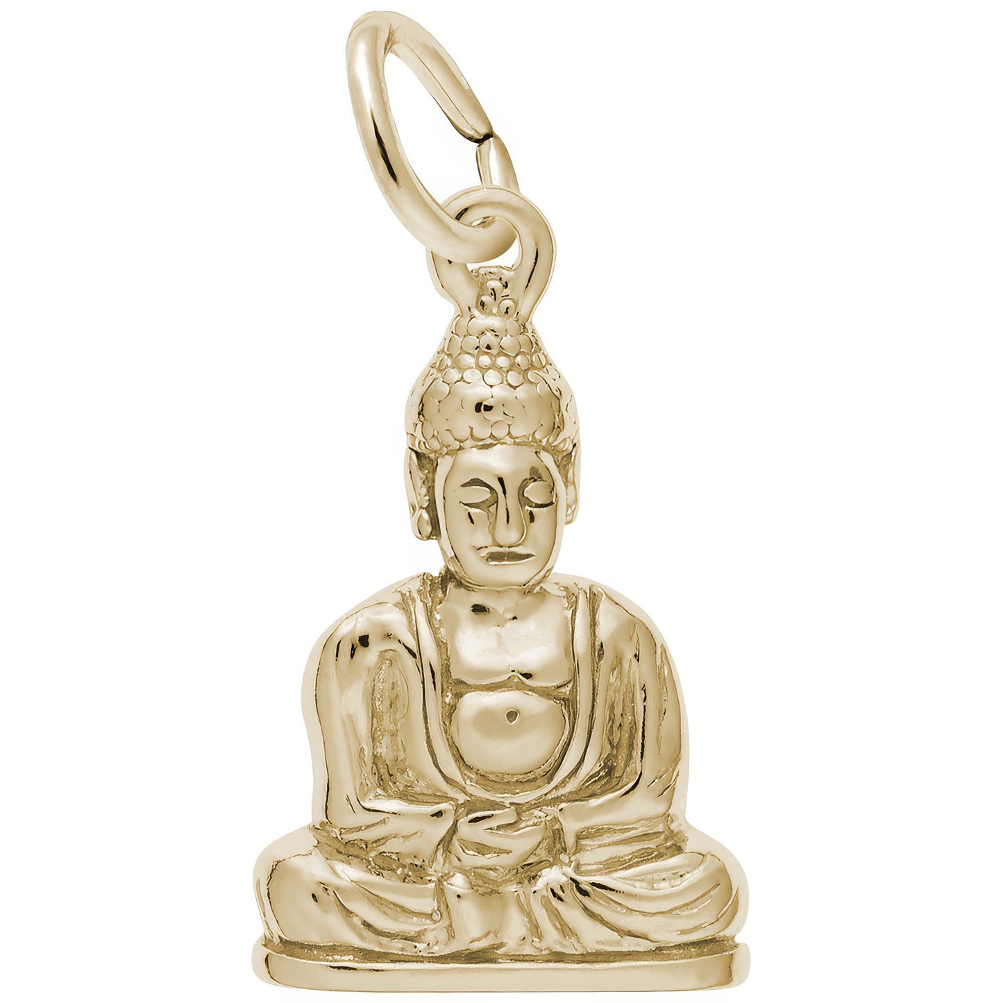 Meditation Buddha Charm - Metal - Sterling Silver