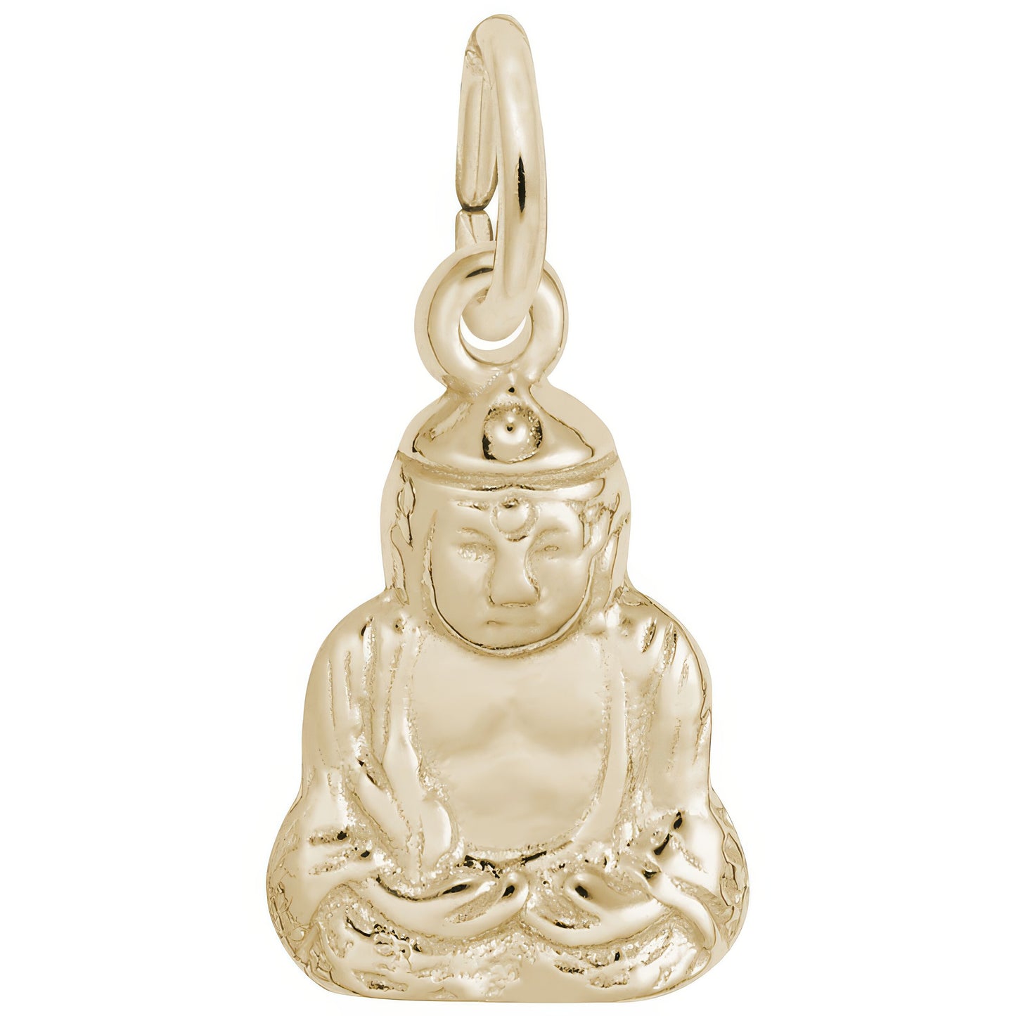 Sitting Buddha Charm - Metal - Sterling Silver
