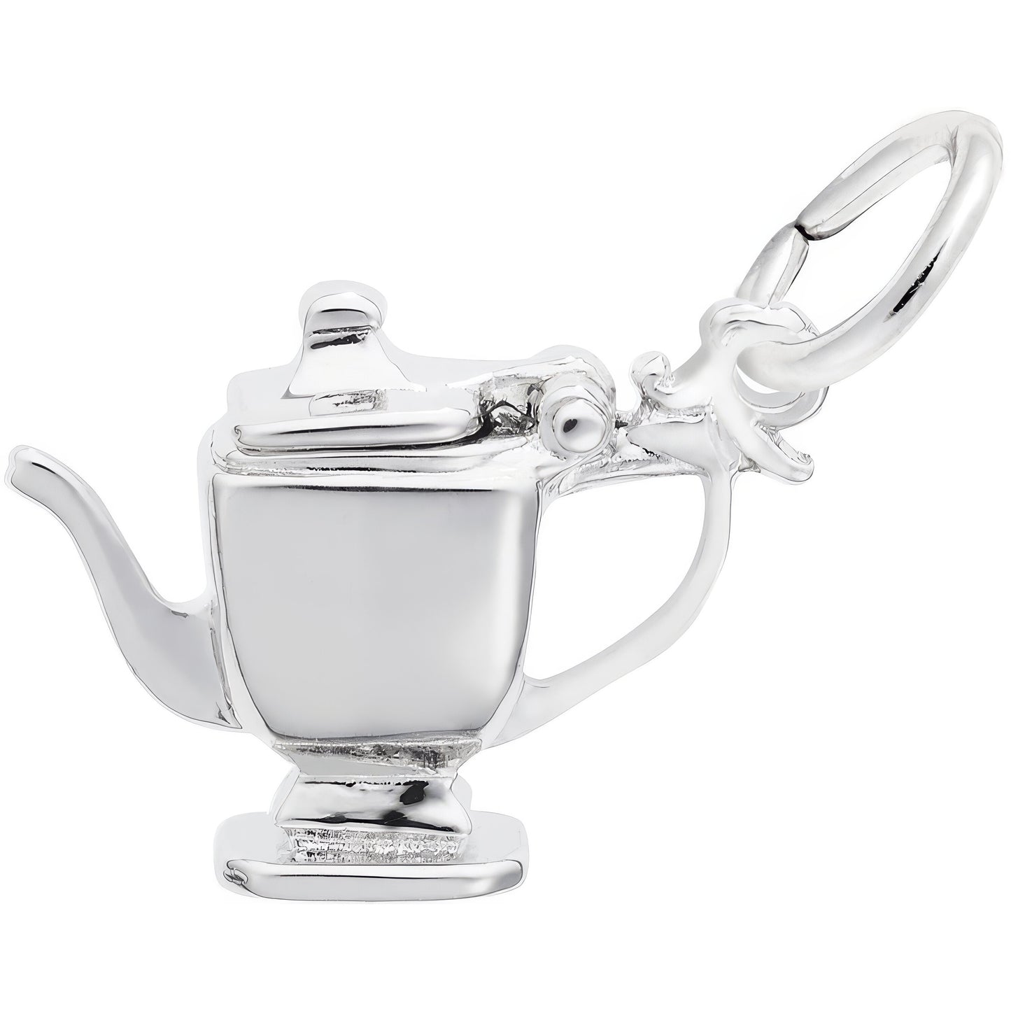 Teapot Charm - Metal - Gold-Plated Sterling Silver