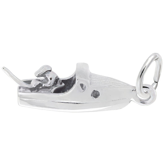 Boat Charm, Sterling Silver