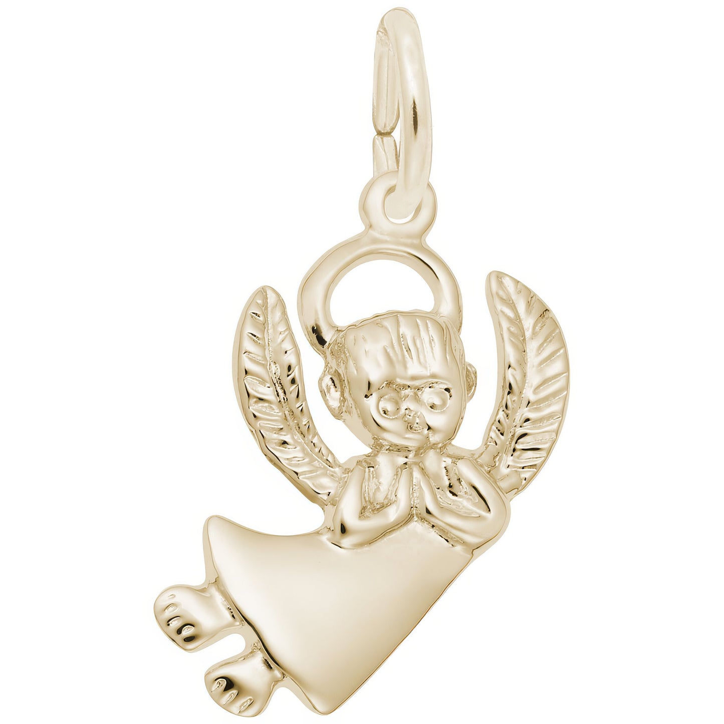 Sterling Silver Angel Charm - 19mm x 15mm