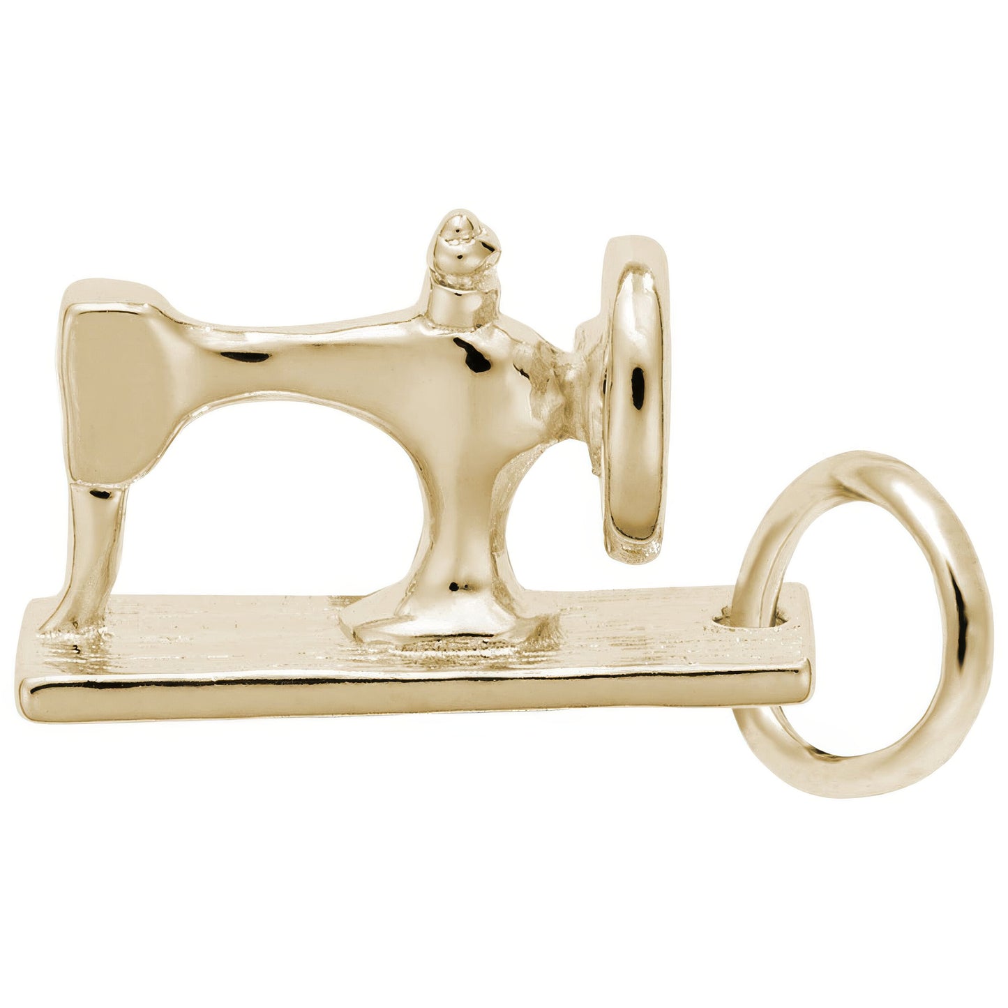Small Sewing Machine Charm - Metal - Sterling Silver