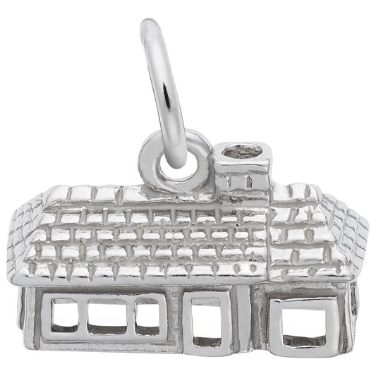 Ranch House Charm - Metal - Sterling Silver