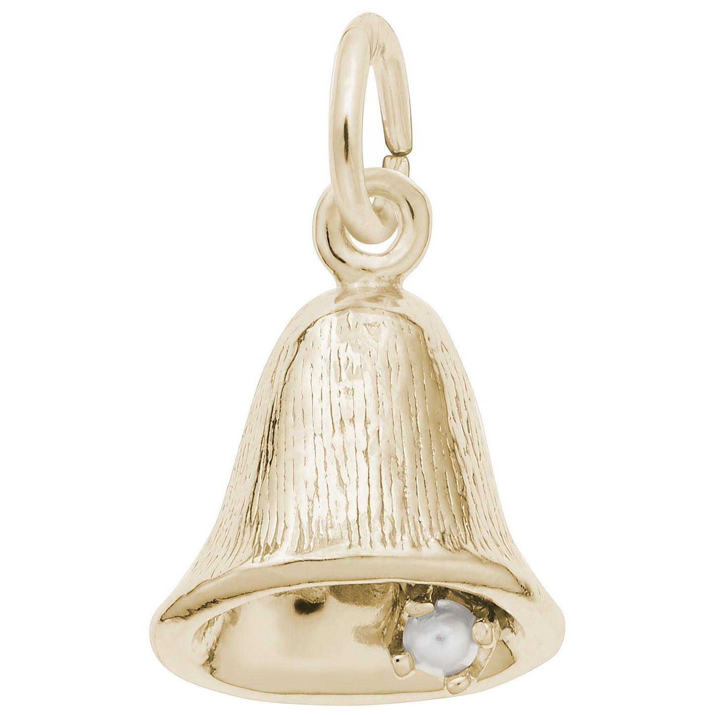 Sterling Silver Bell Charm - 11mm x 11mm