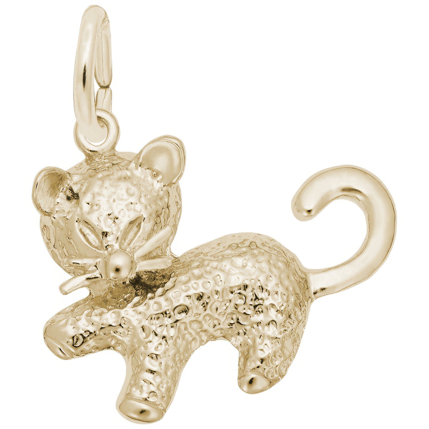 Kitten Charm - Metal - Sterling Silver