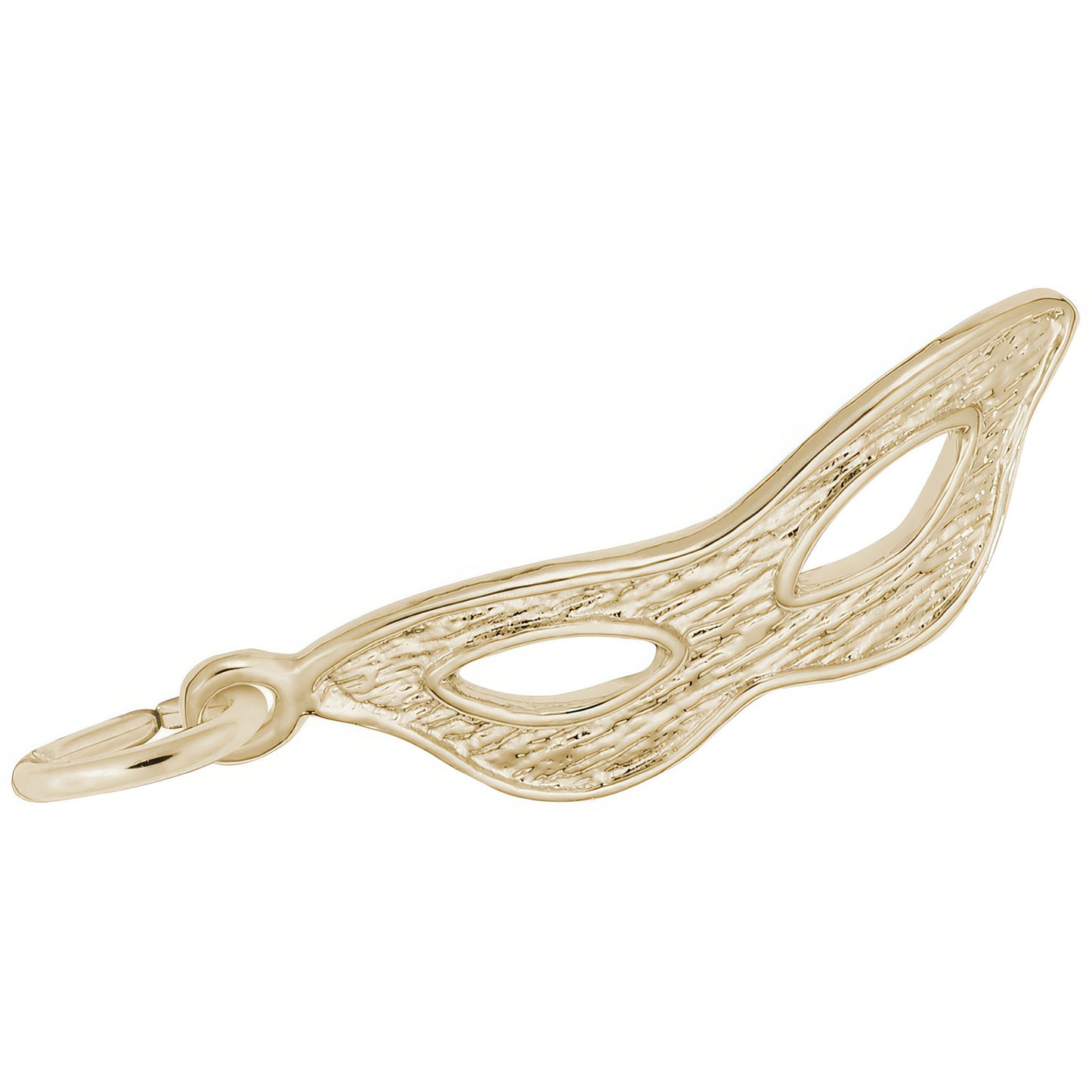 Masquerade Mask Charm - Metal - Sterling Silver
