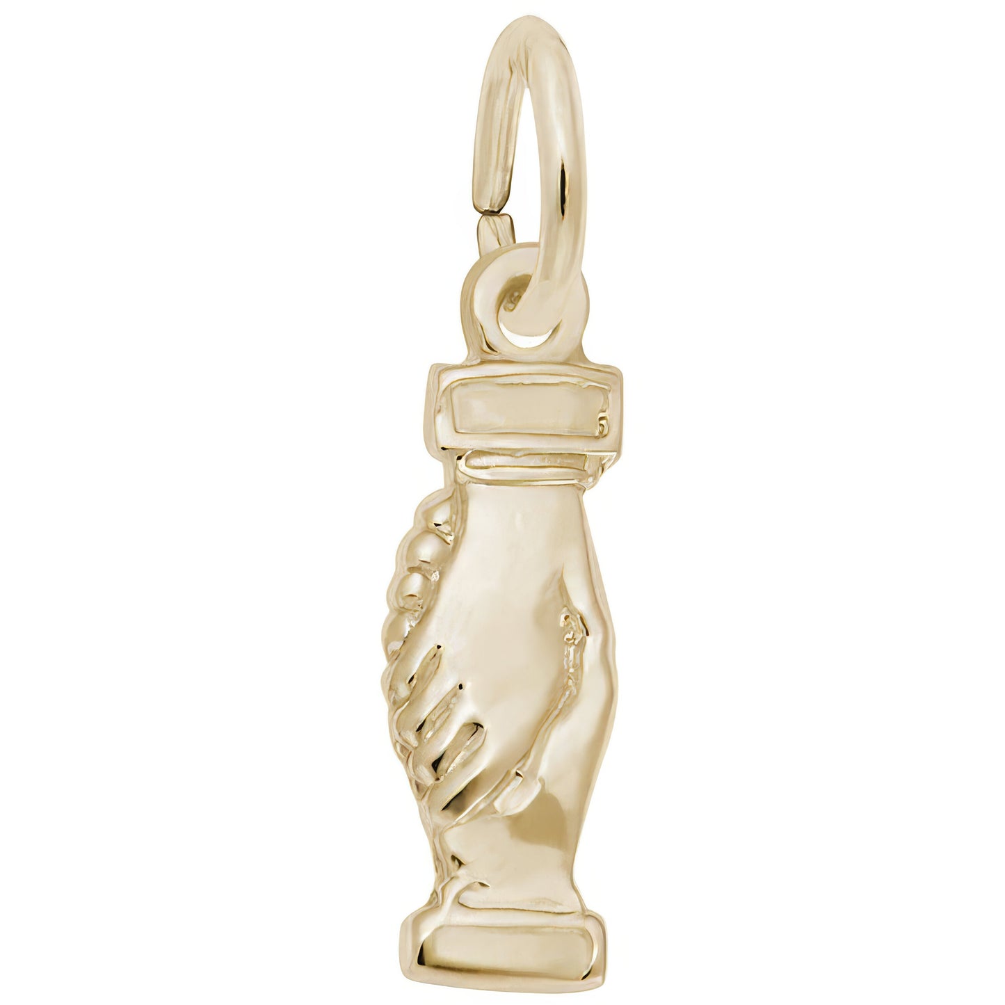 Handshake Charm - Metal - Sterling Silver