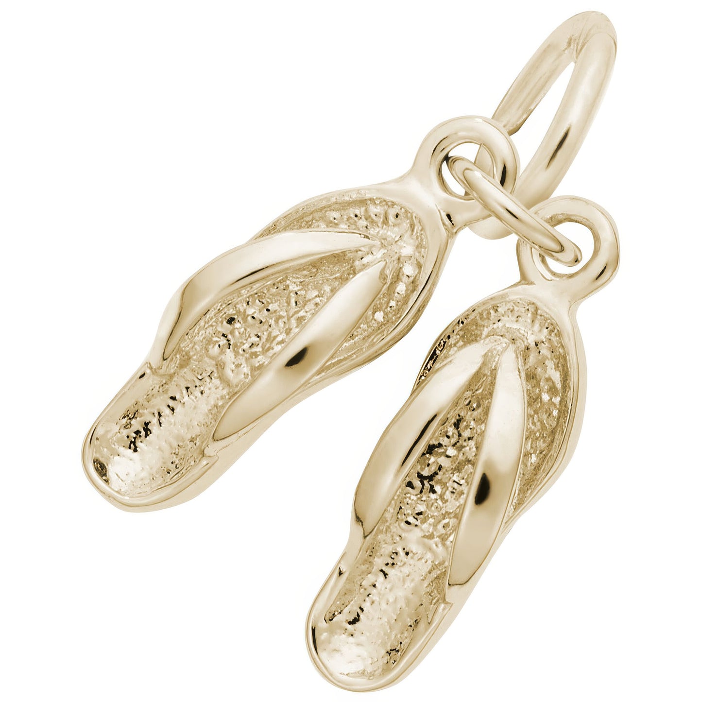 Charms Sterling Silver Pair of Flip Flops Charm