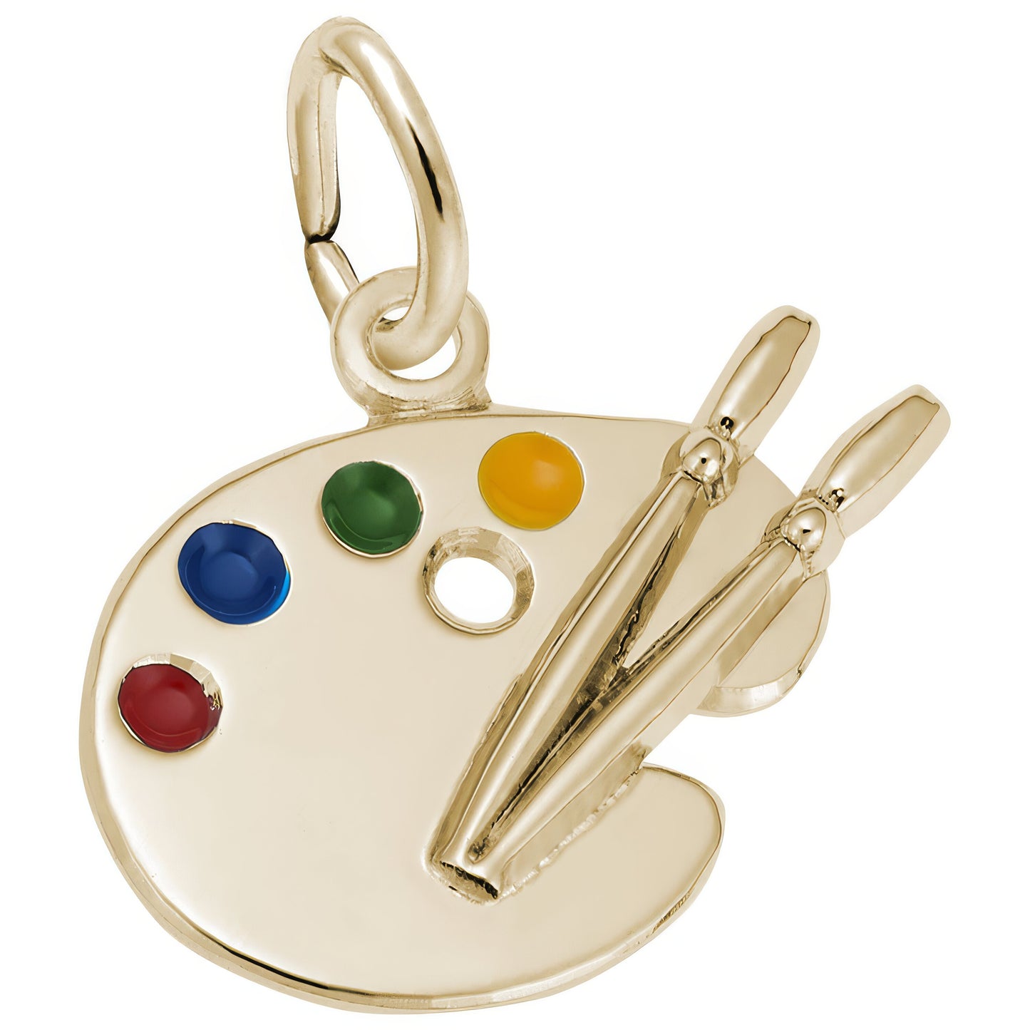Sterling Silver Artist Palette Charm