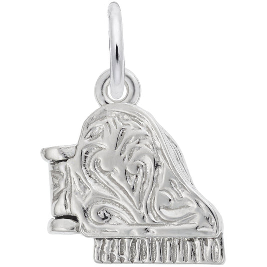 Piano Charm - Metal - Sterling Silver