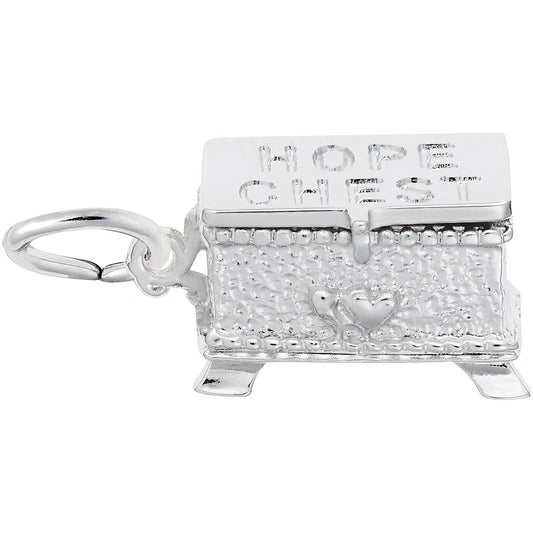 Hope Chest Charm - Metal - Sterling Silver