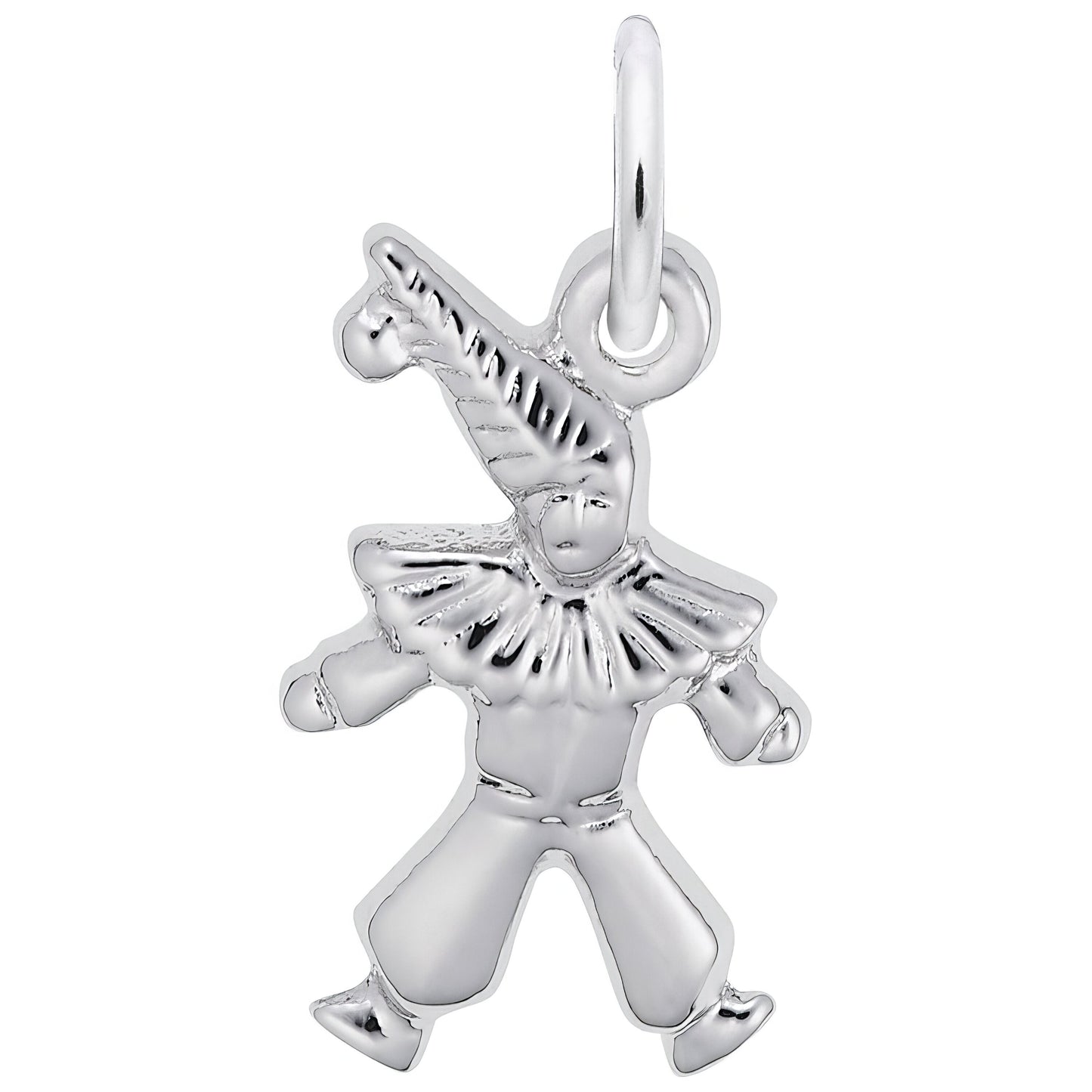Clown Charm - Metal - Sterling Silver