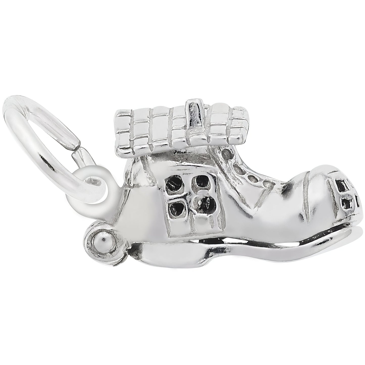 Old Woman in Shoe Charm - Metal - Sterling Silver