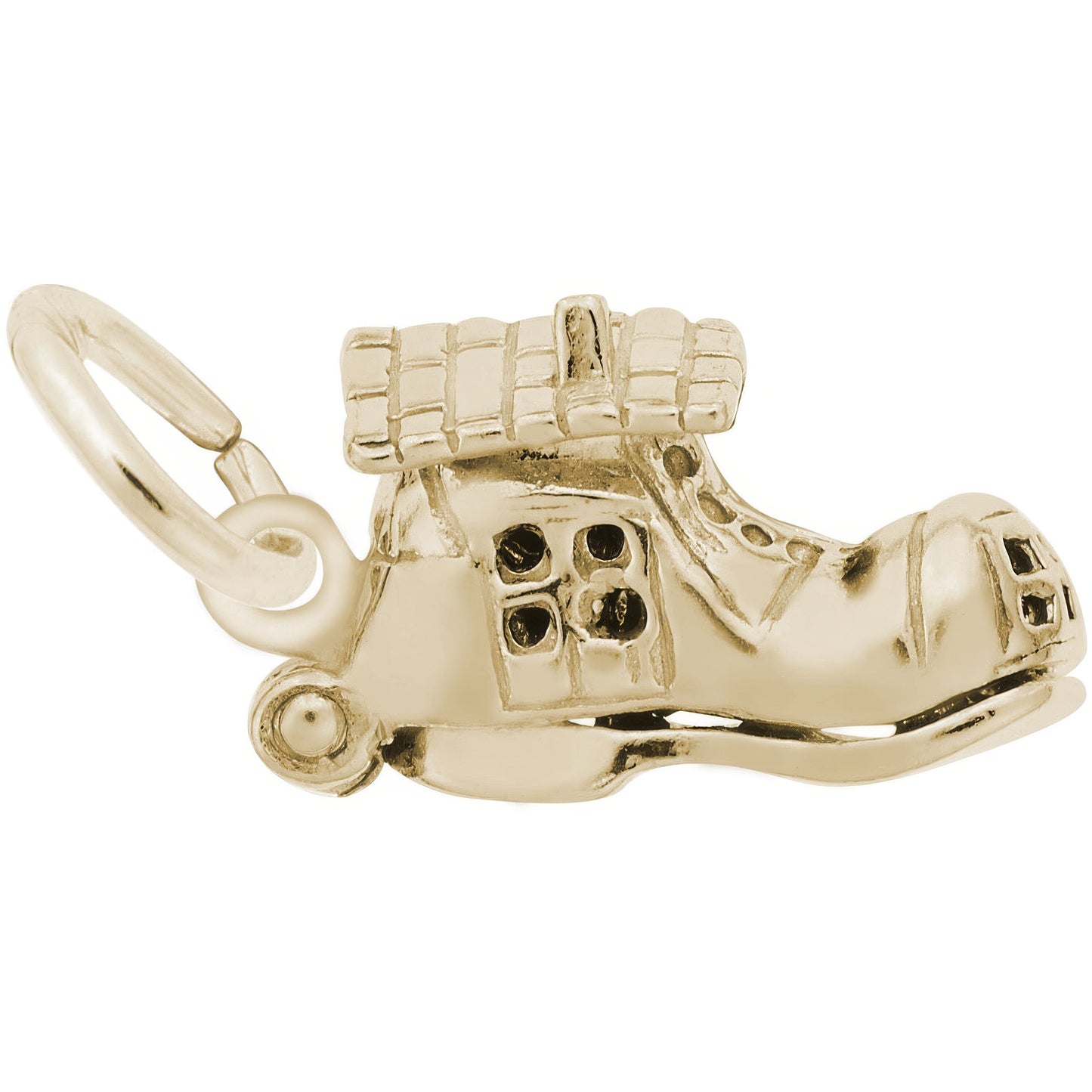 Old Woman in Shoe Charm - Metal - Sterling Silver