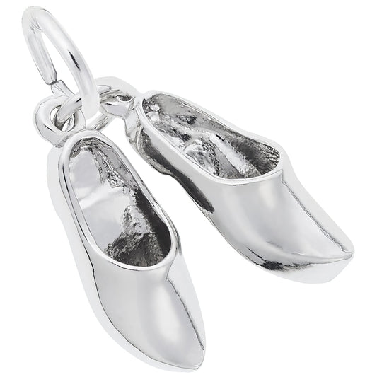 Dutch Shoes Charm - Metal - Sterling Silver