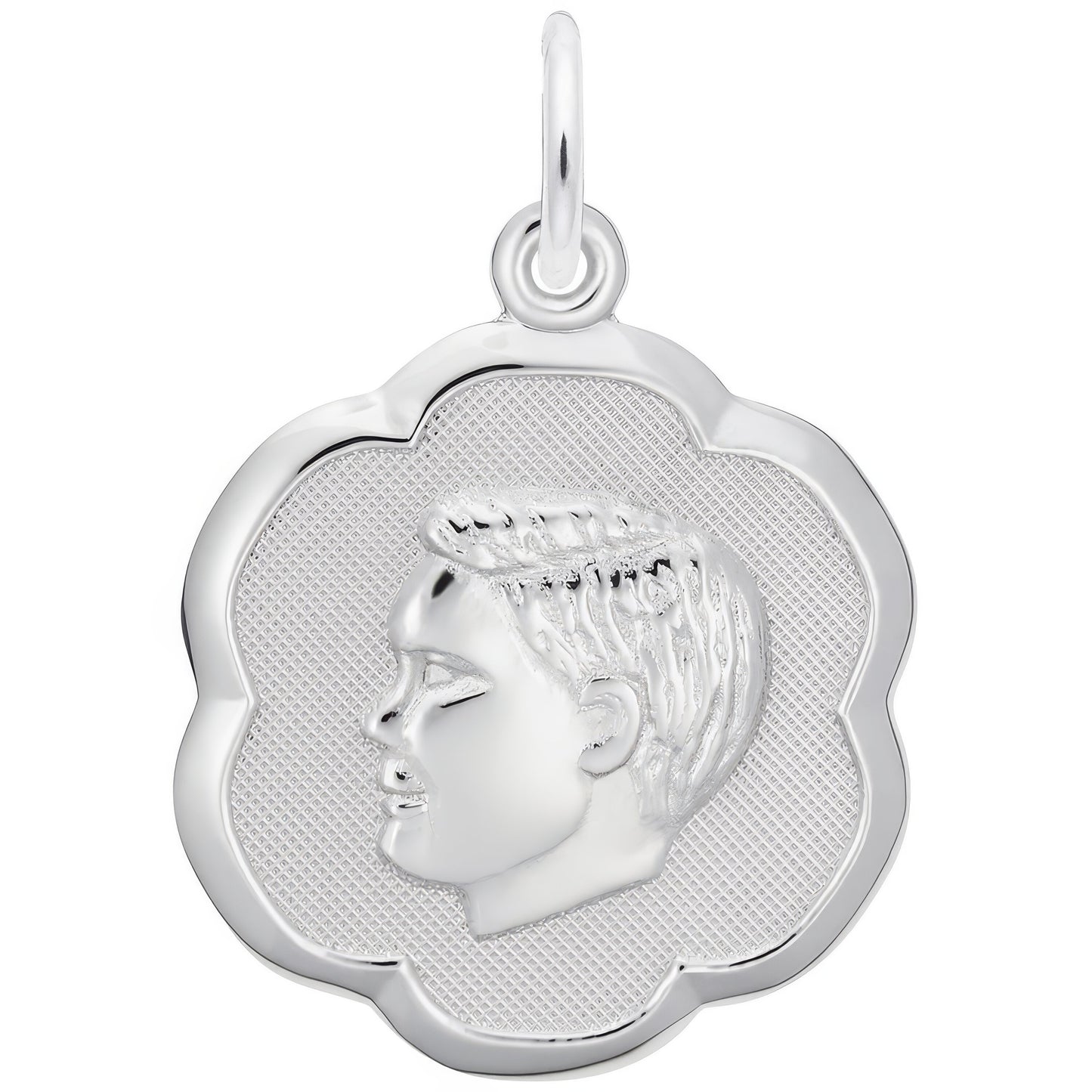 Sterling Silver Boy Charm - 18mm x 18mm