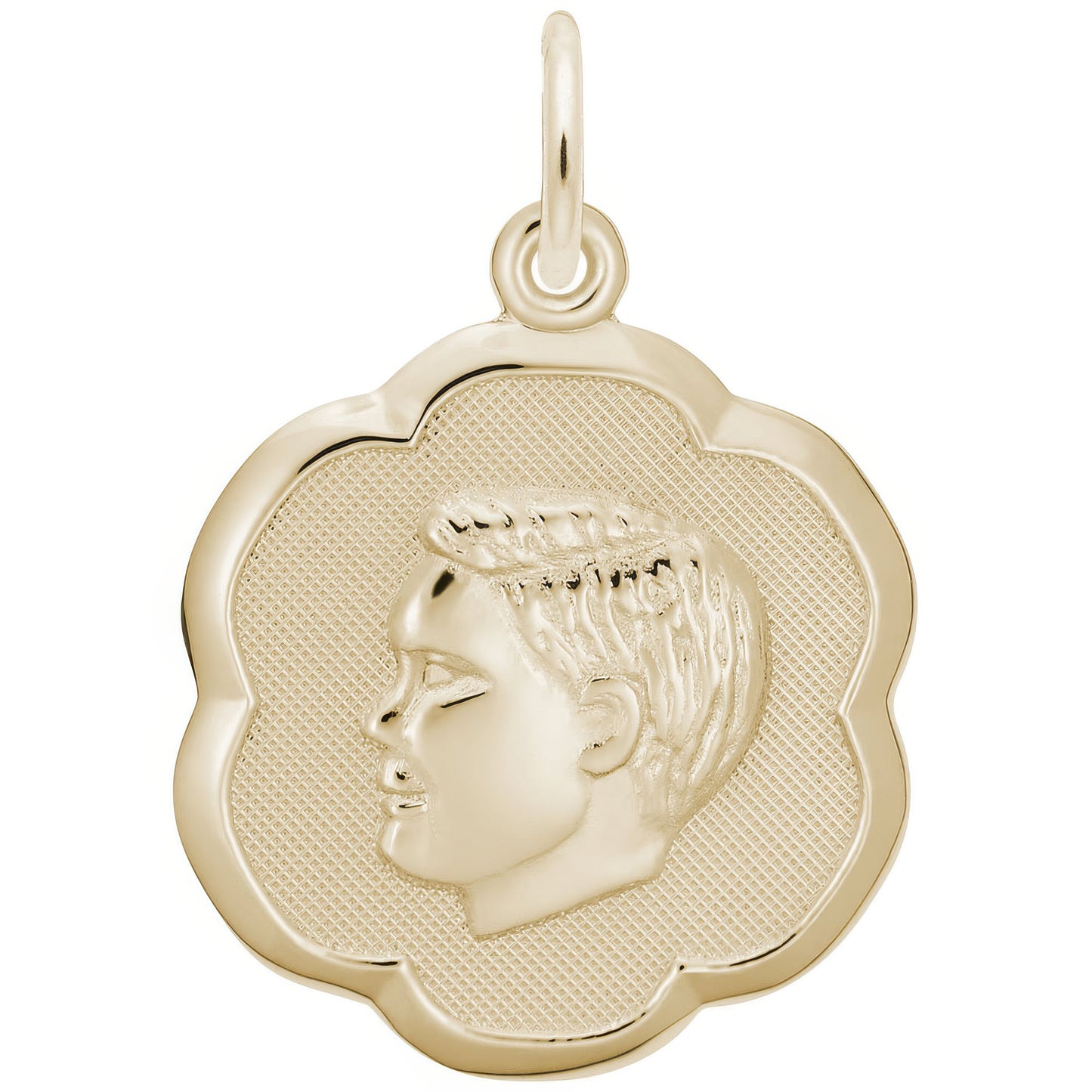 Sterling Silver Boy Charm - 18mm x 18mm