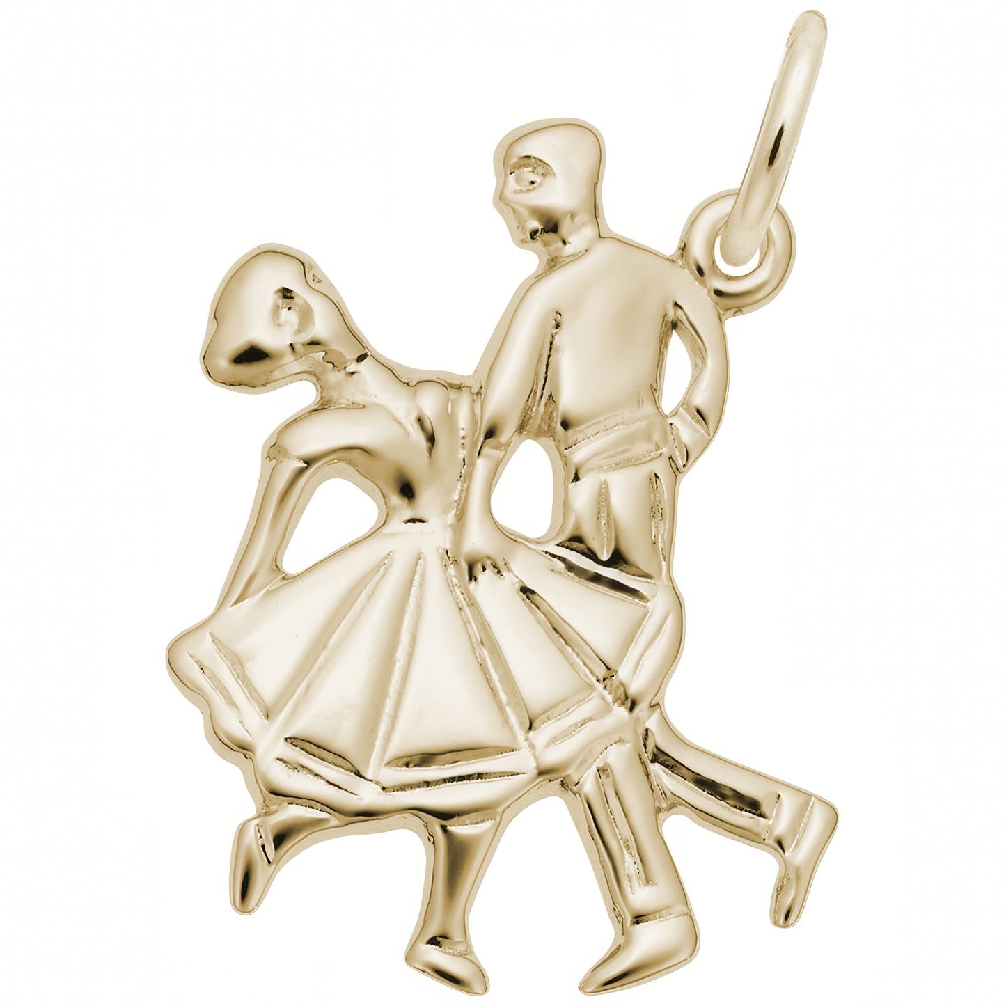 Dancing Couple Charm - Metal - Sterling Silver