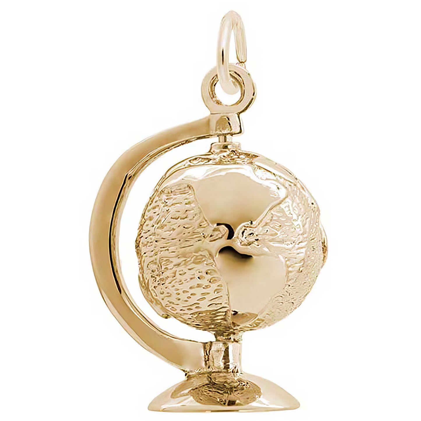 Globe Charm, Sterling Silver