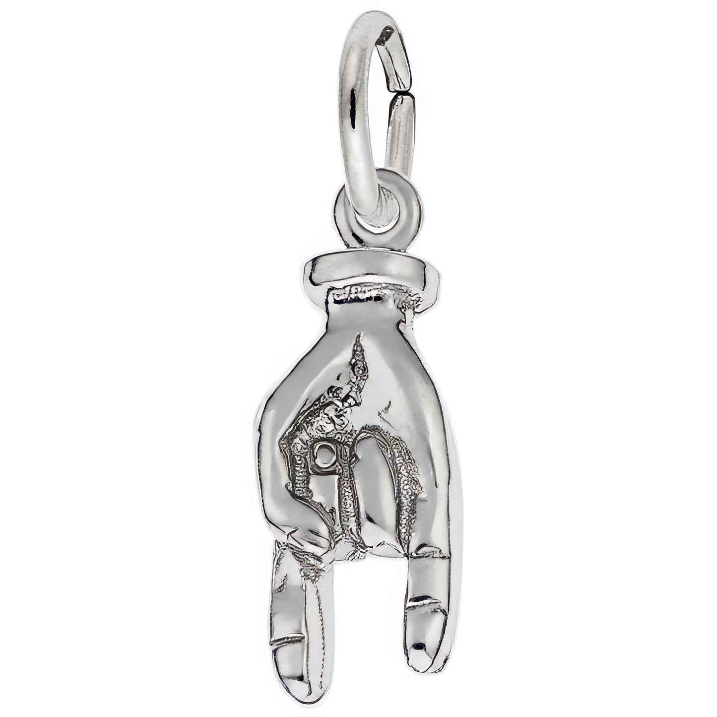 Good Luck Hand Charm - Metal - Sterling Silver