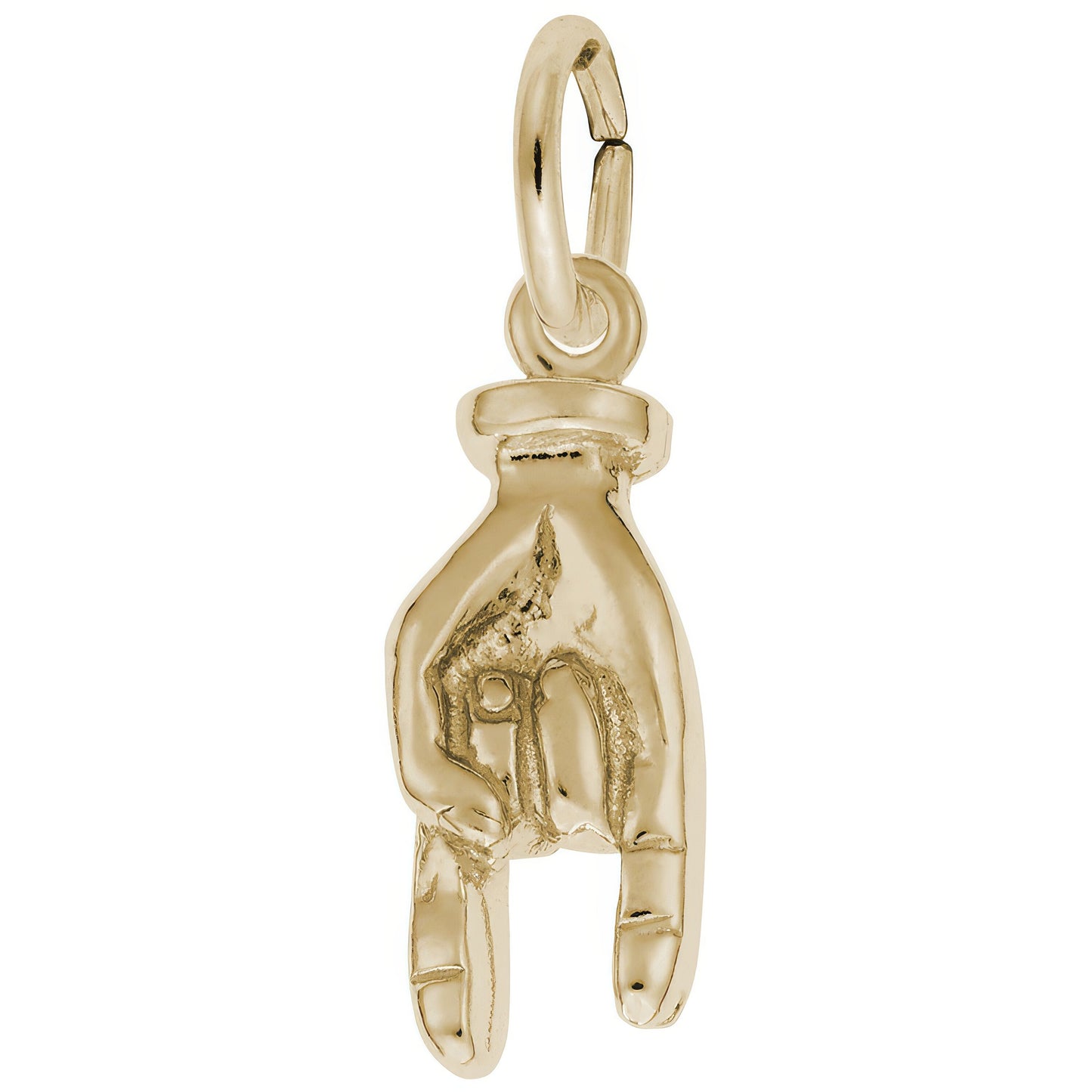 Good Luck Hand Charm - Metal - Sterling Silver
