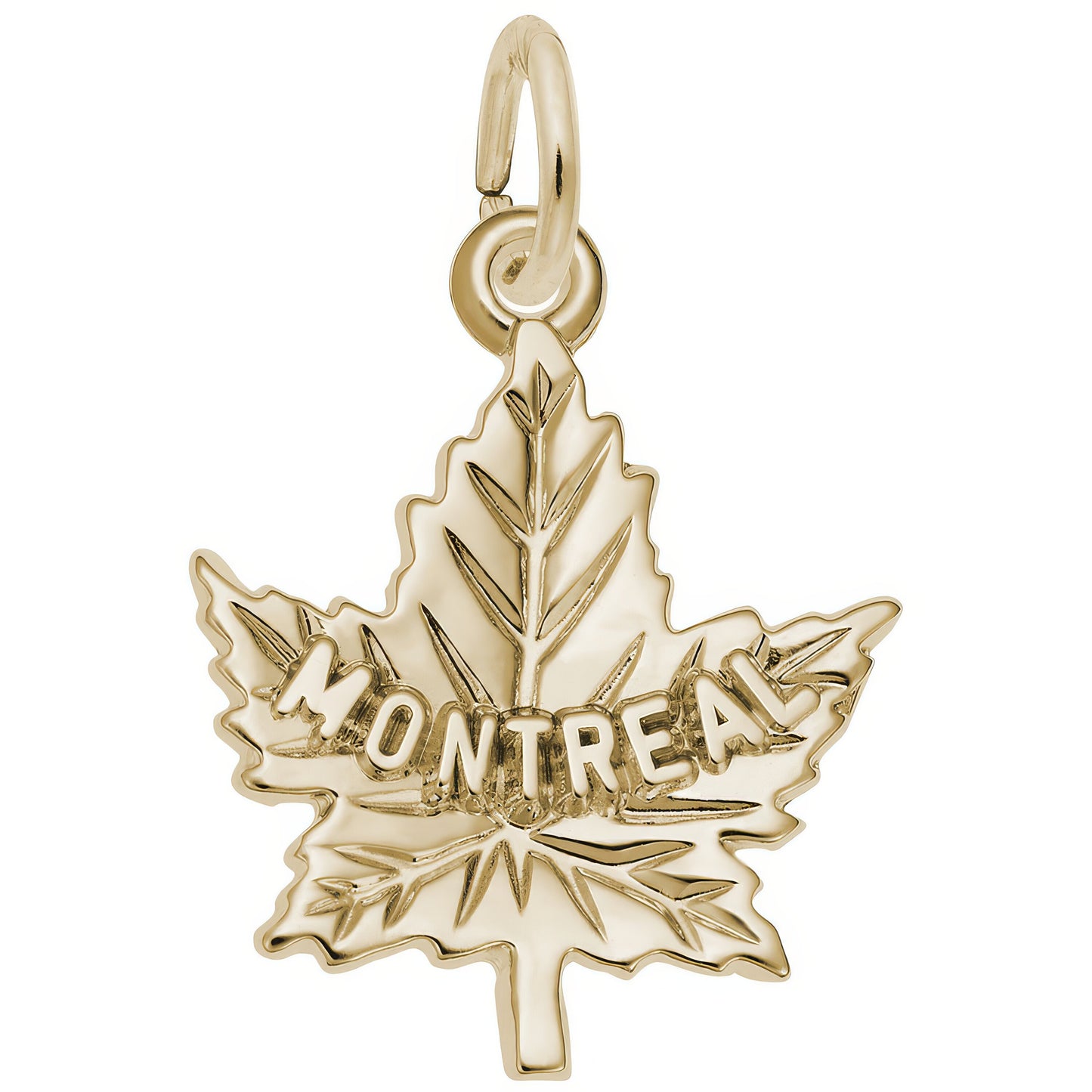 Montreal Maple Leaf Charm - Metal - Sterling Silver