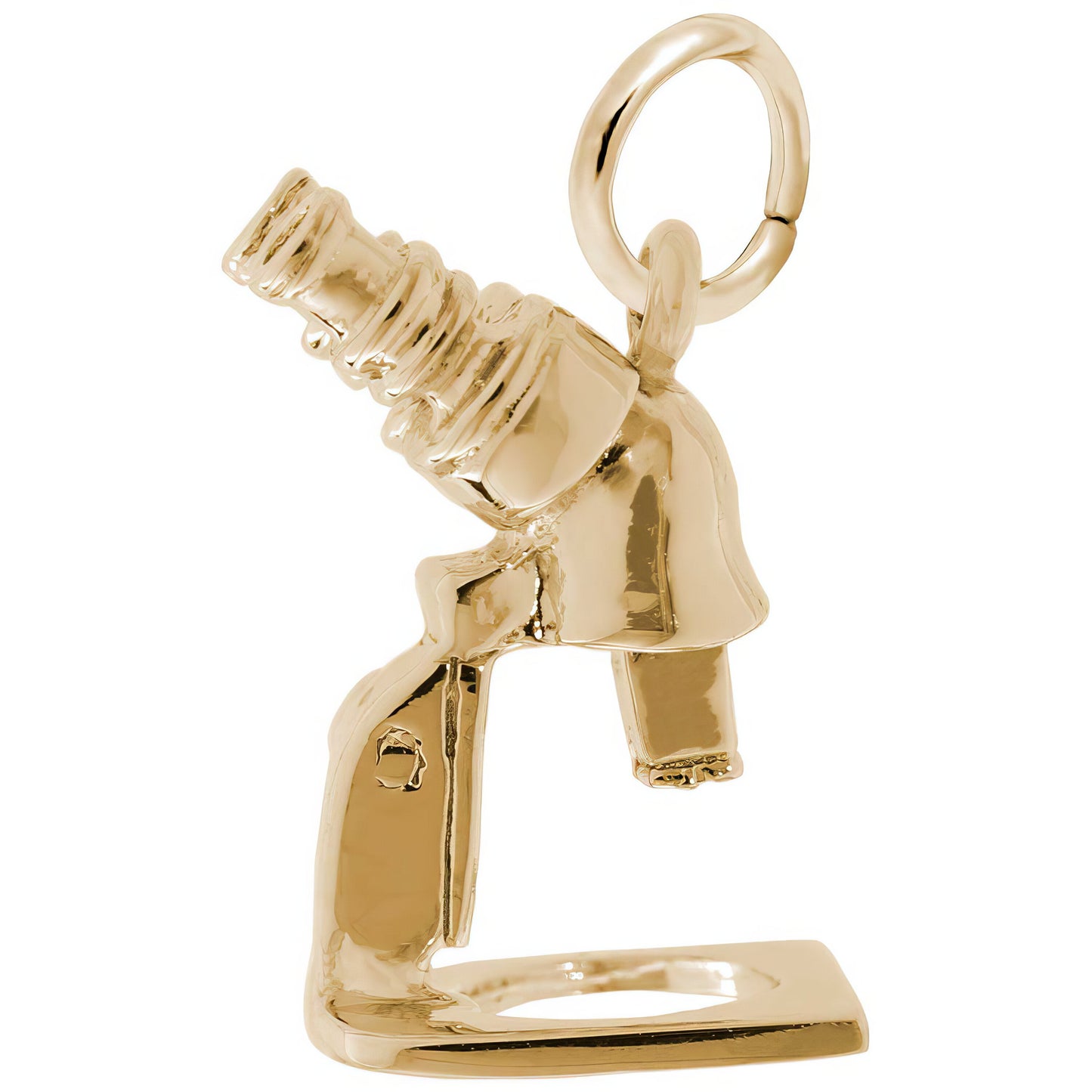 Microscope Charm, Sterling Silver