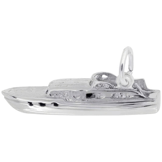 Boat Charm, Sterling Silver