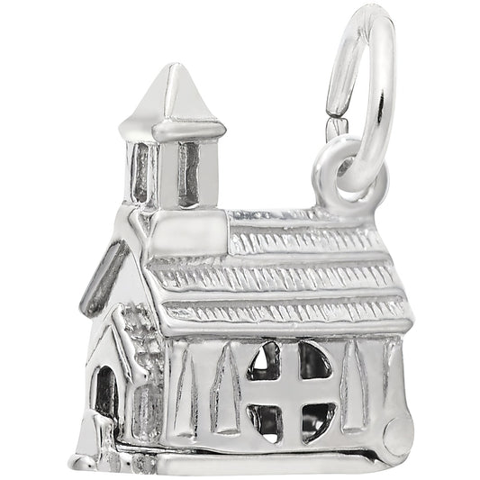 Sterling Silver Opening Church Movable Charm