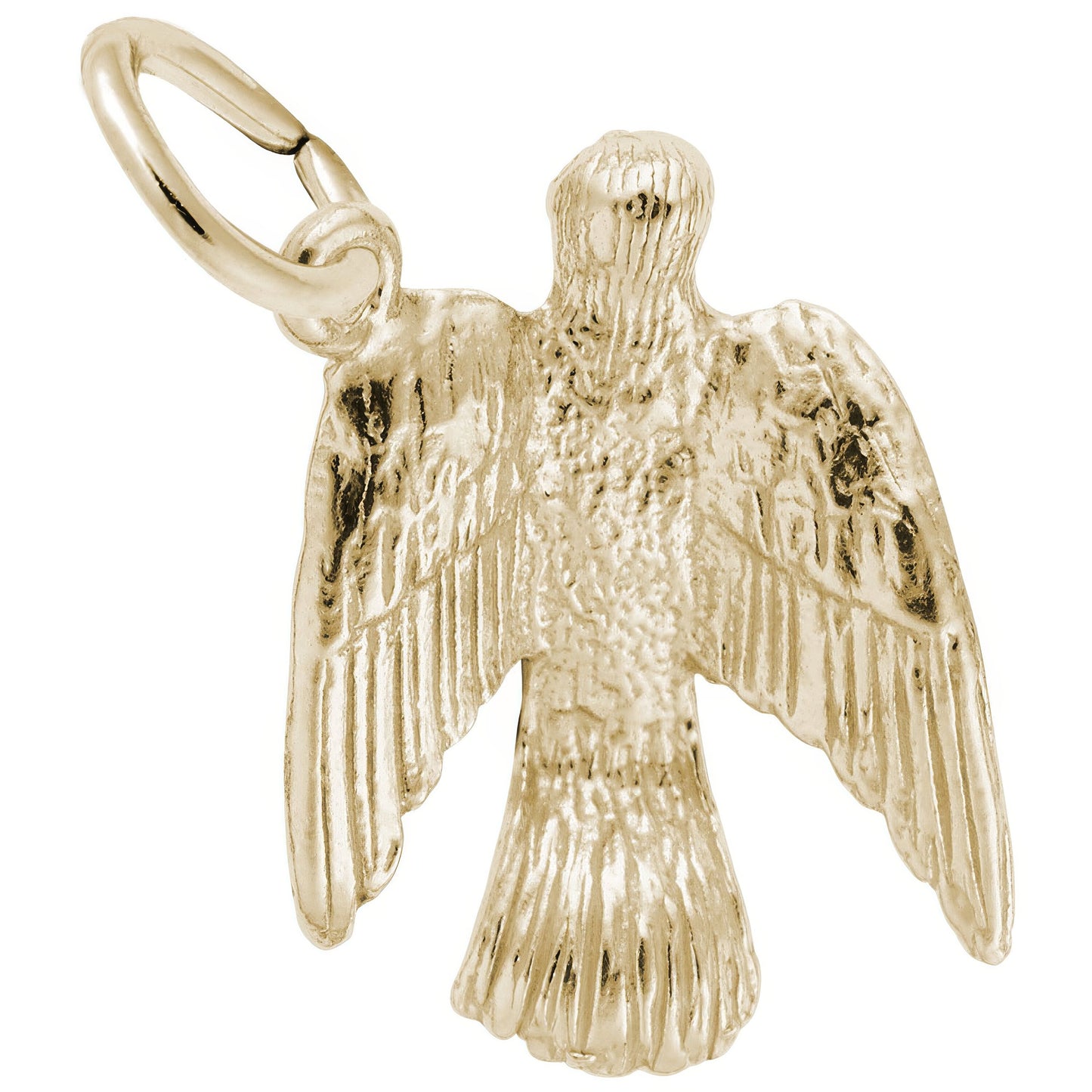 Sterling Silver Dove Charm - 17mm x 13mm