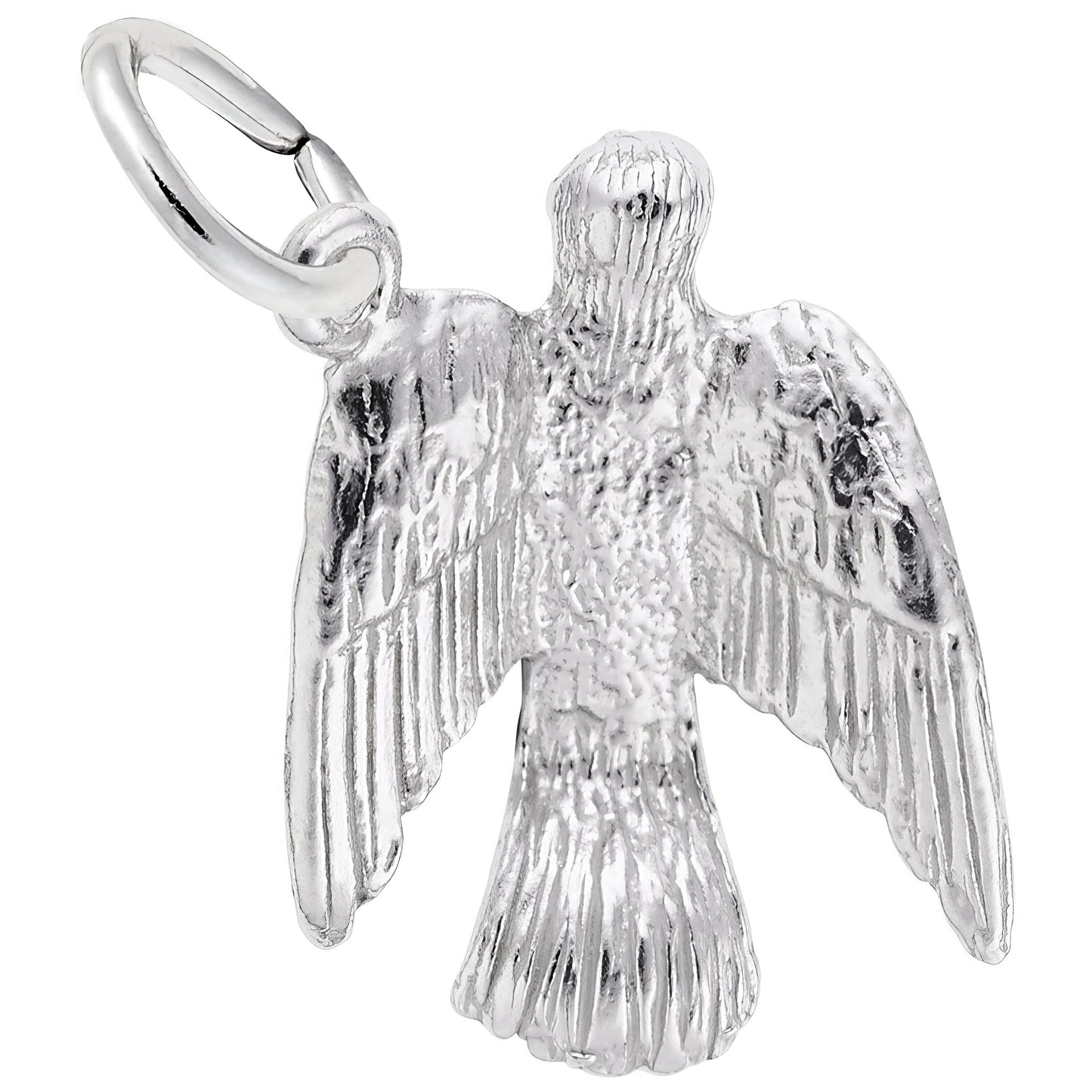 Sterling Silver Dove Charm - 17mm x 13mm