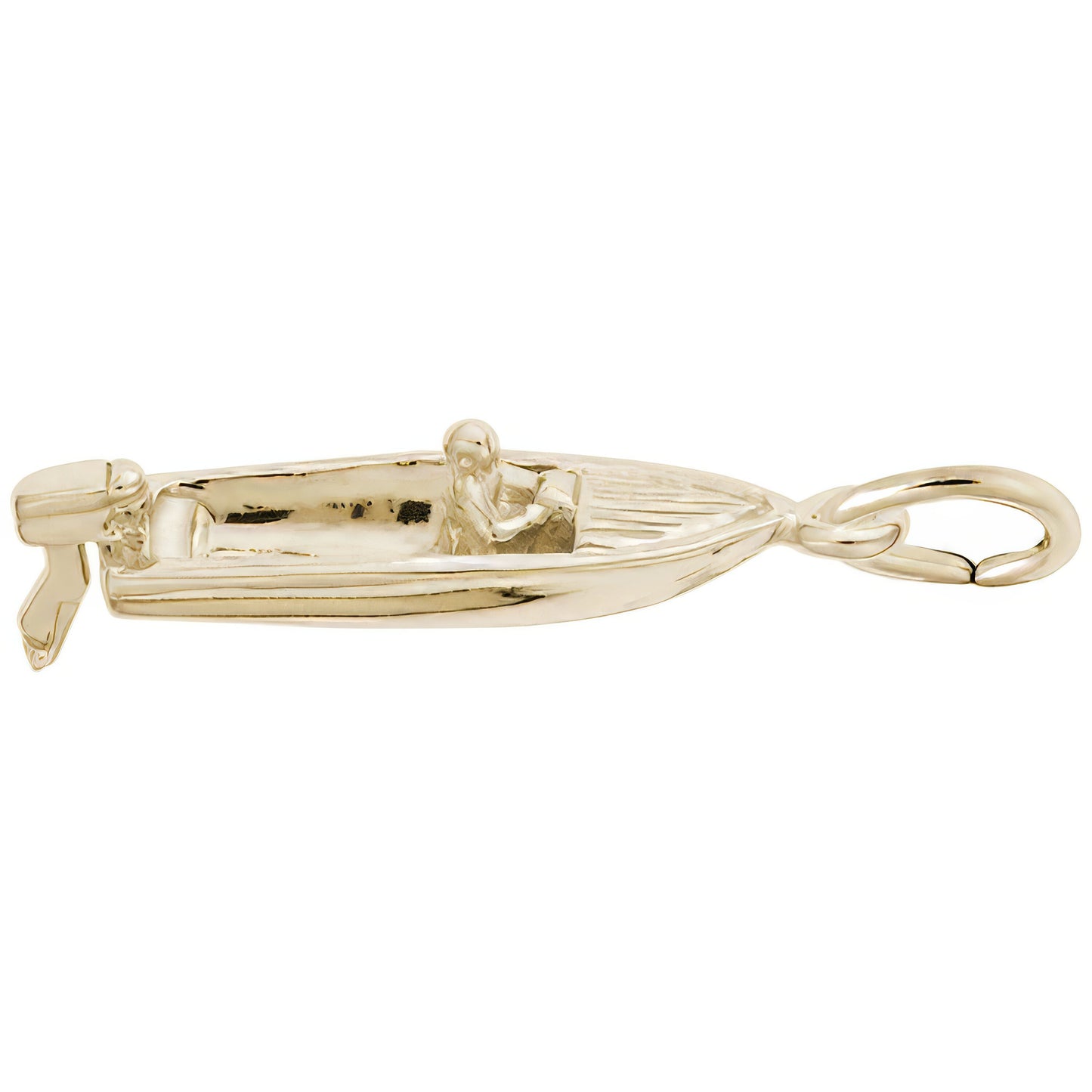 Motor Boat Charm - Metal - Sterling Silver