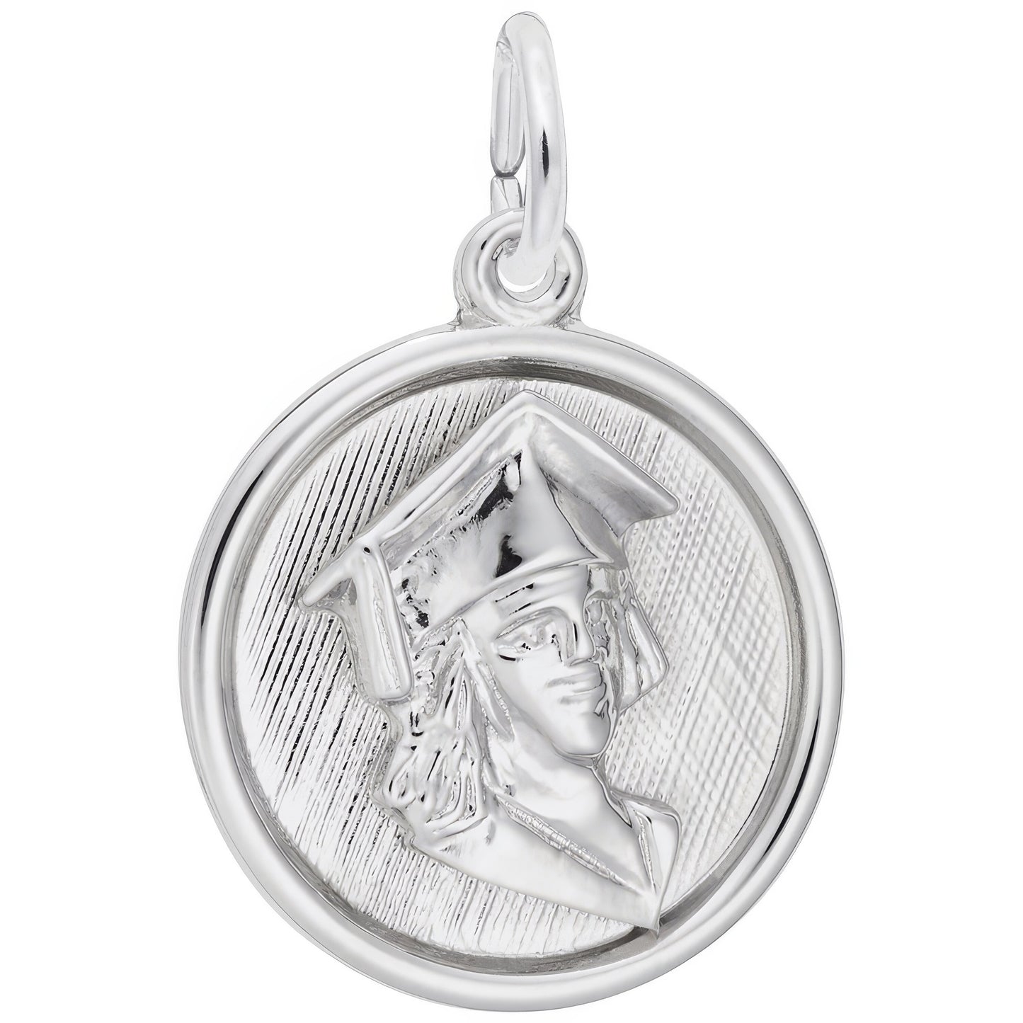 Female Graduate Charm - Metal - Sterling Silver