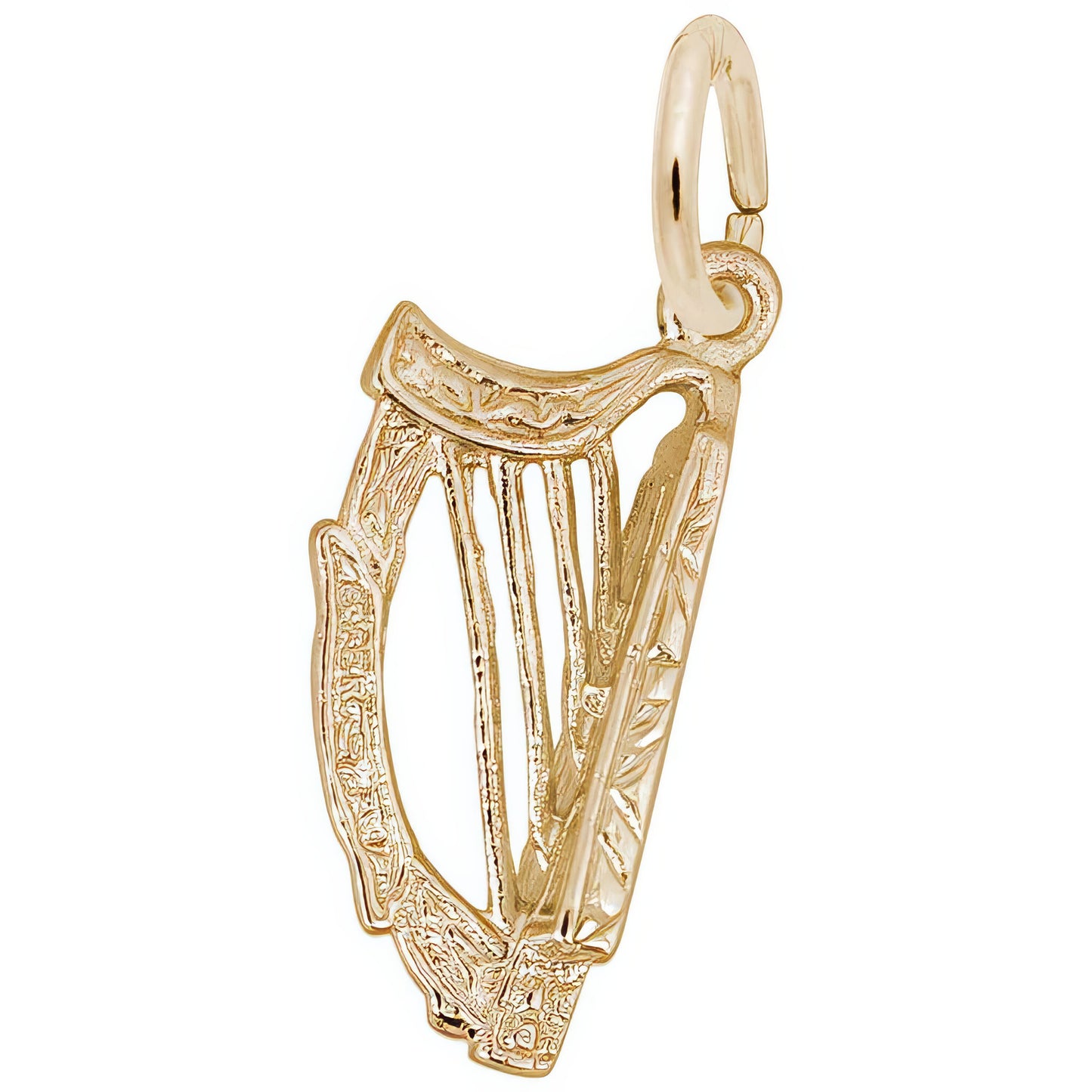 Harp Charm, Sterling Silver