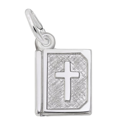 Sterling Silver Bible Charm - 10mm x 9mm